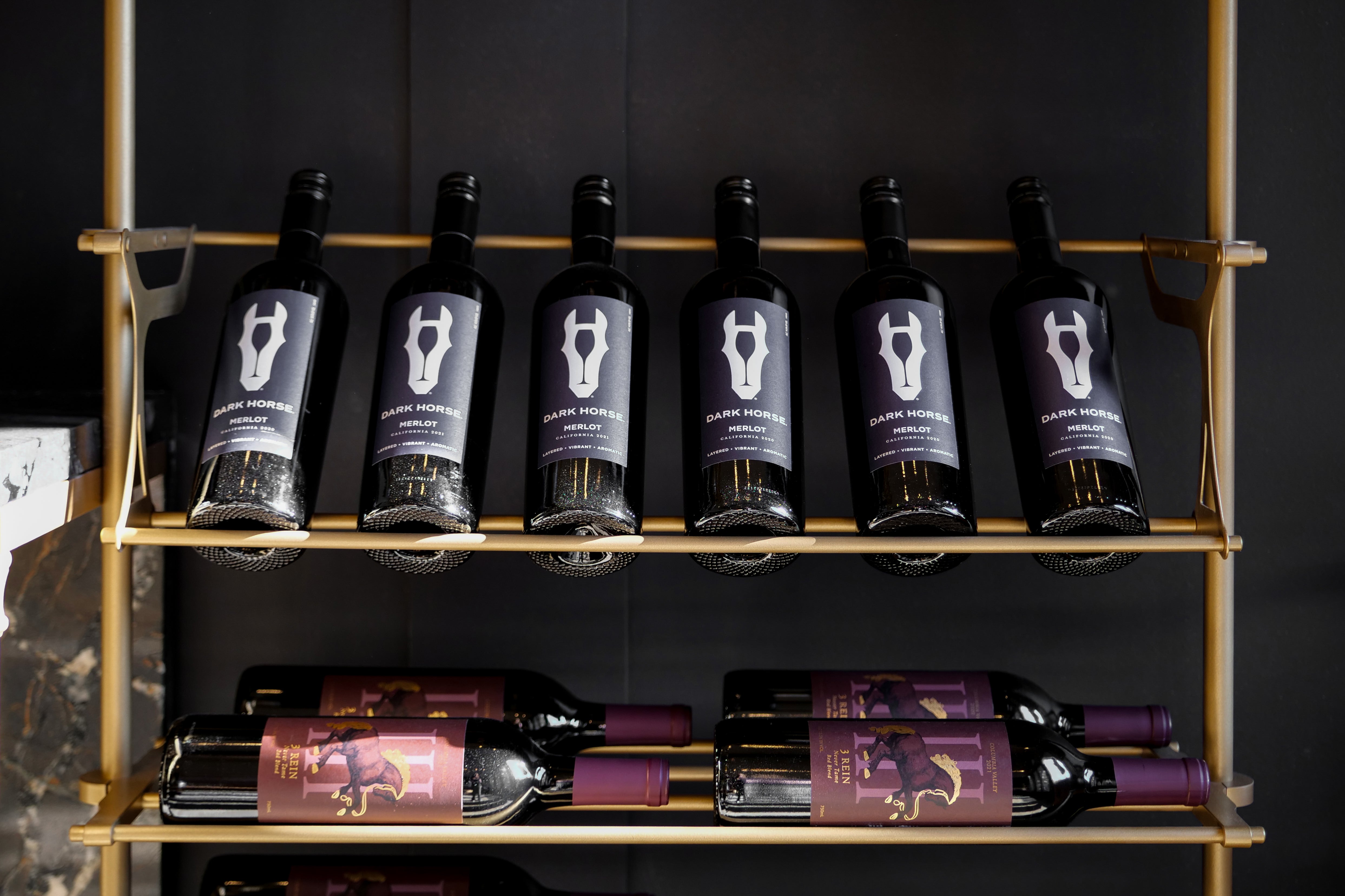 Angled Wine Display