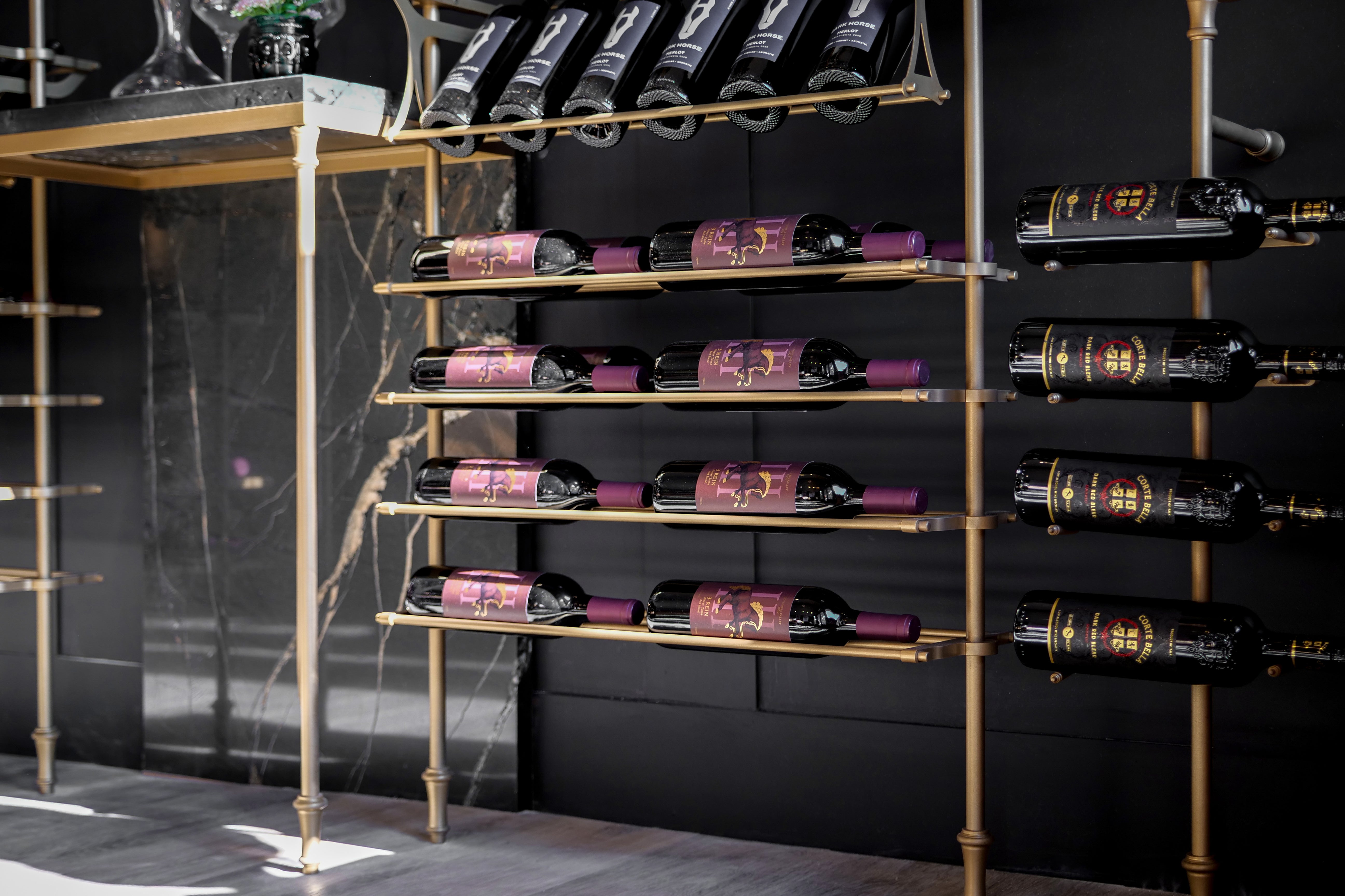 Label Out Wine Racking