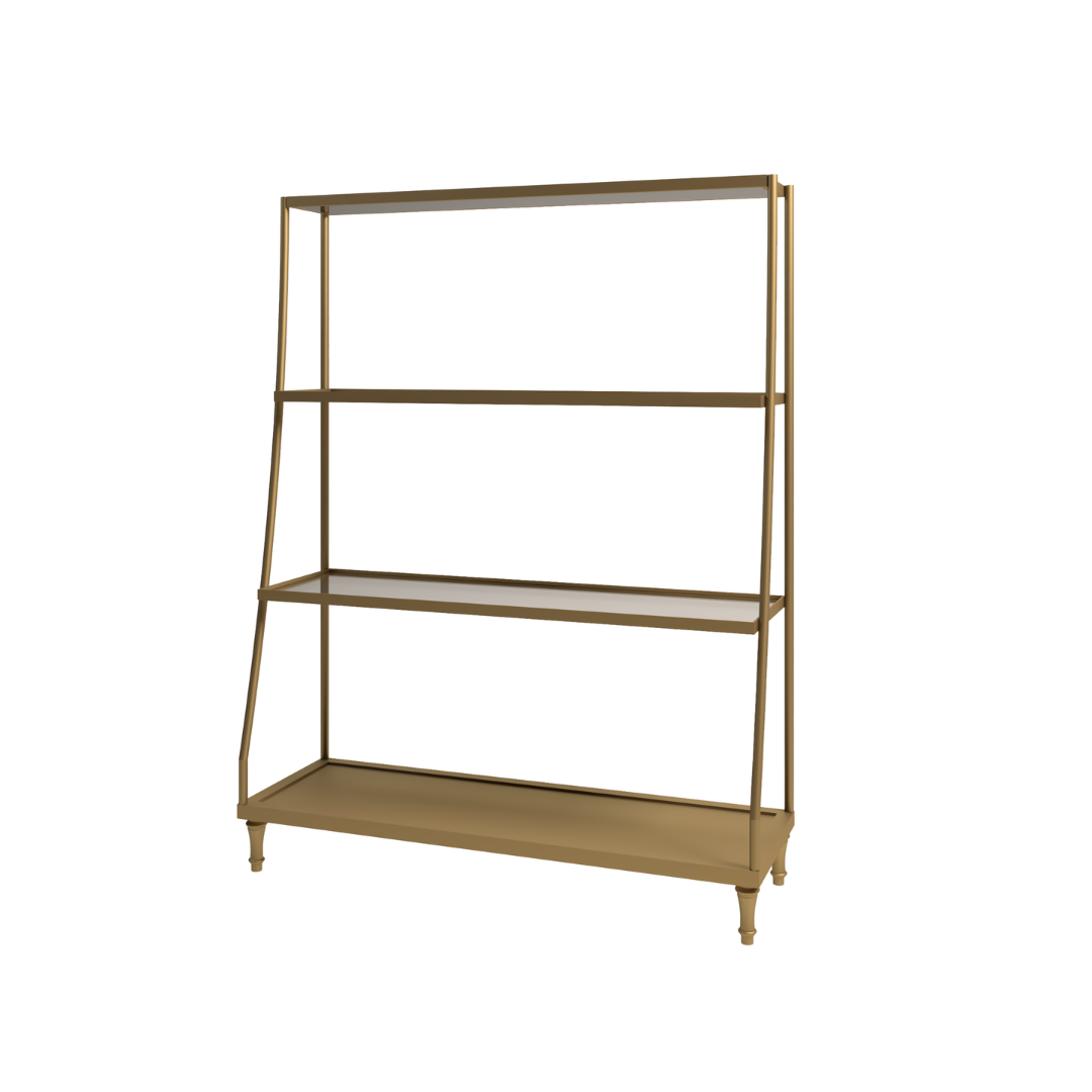 Tall Wall Shelf - 4 Tier