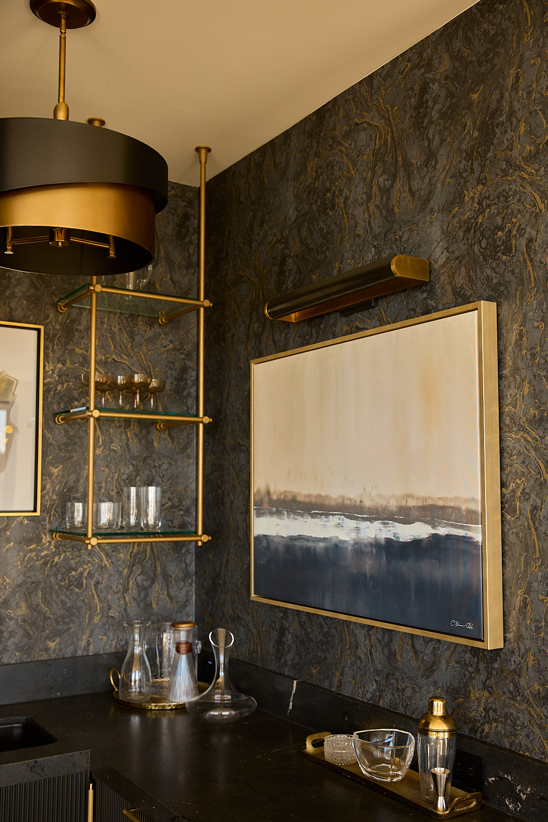 Bistro Wall to Ceiling Shelf No Rear Vertical