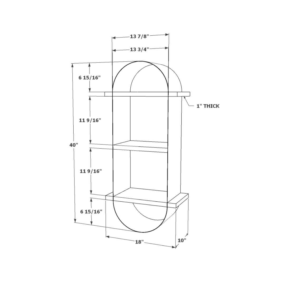 18" Capsule Shelf