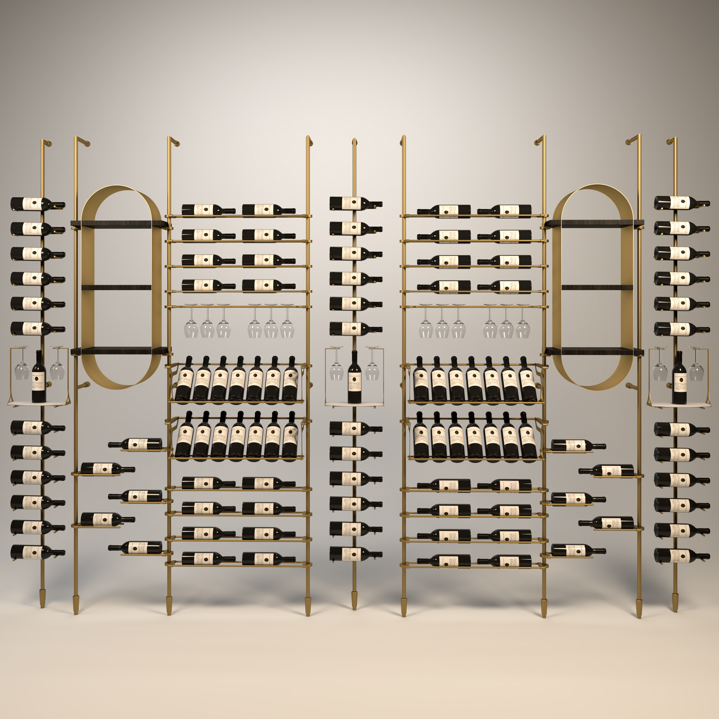 Calabria Wine Wall - 113 Bottles