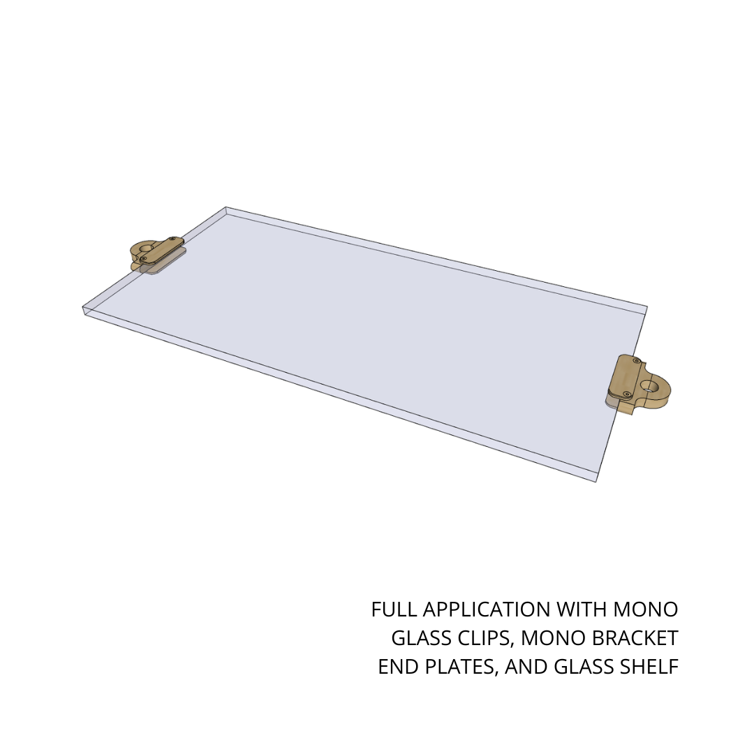 Mono Glass Shelf Clip