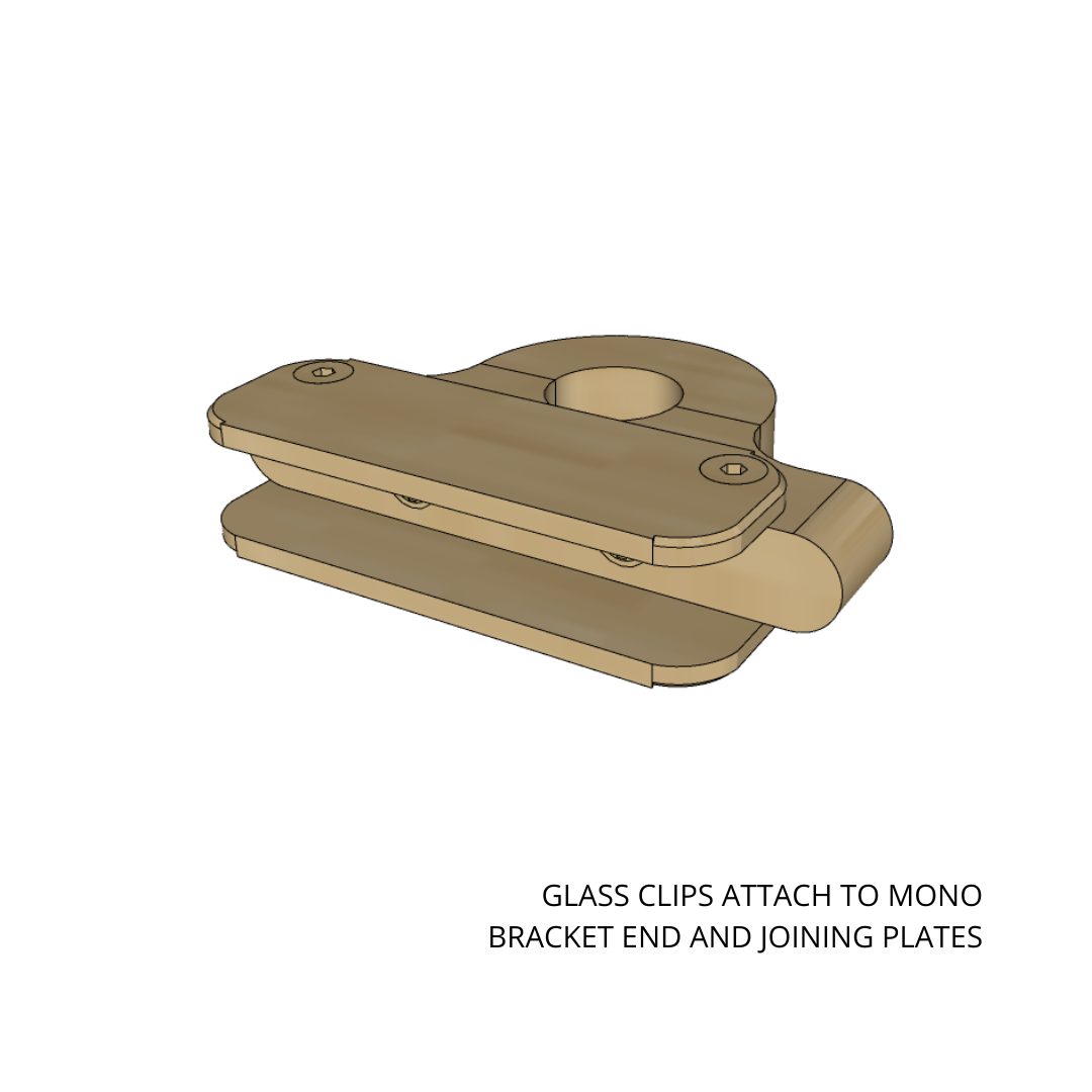 Mono Glass Shelf Clip