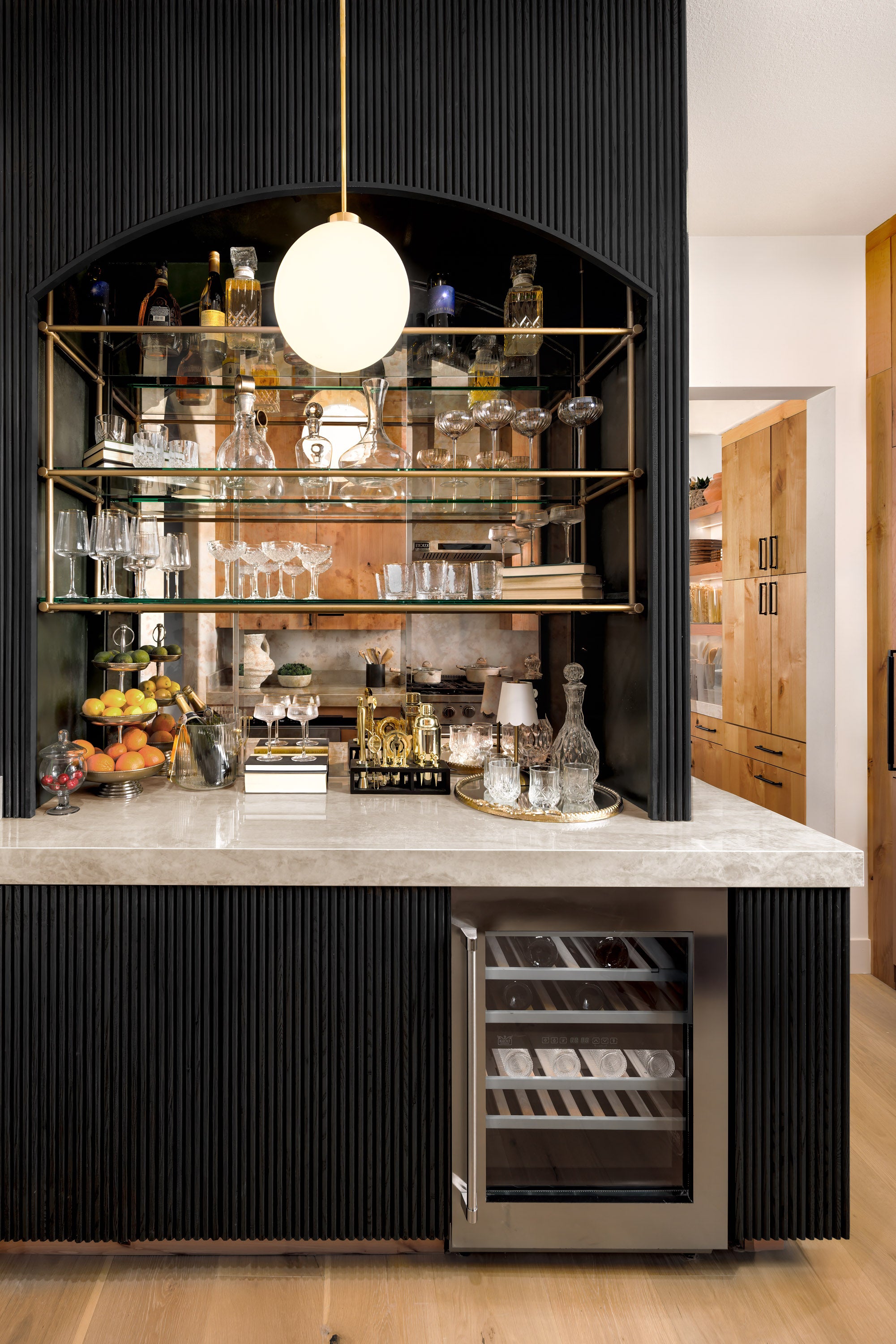 Bistro Ceiling Shelf - Modern Hacienda Edition