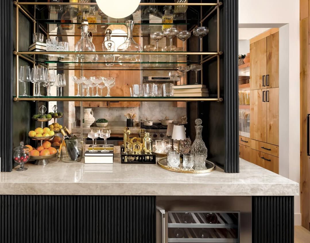 Bistro Ceiling Shelf - Modern Hacienda Edition