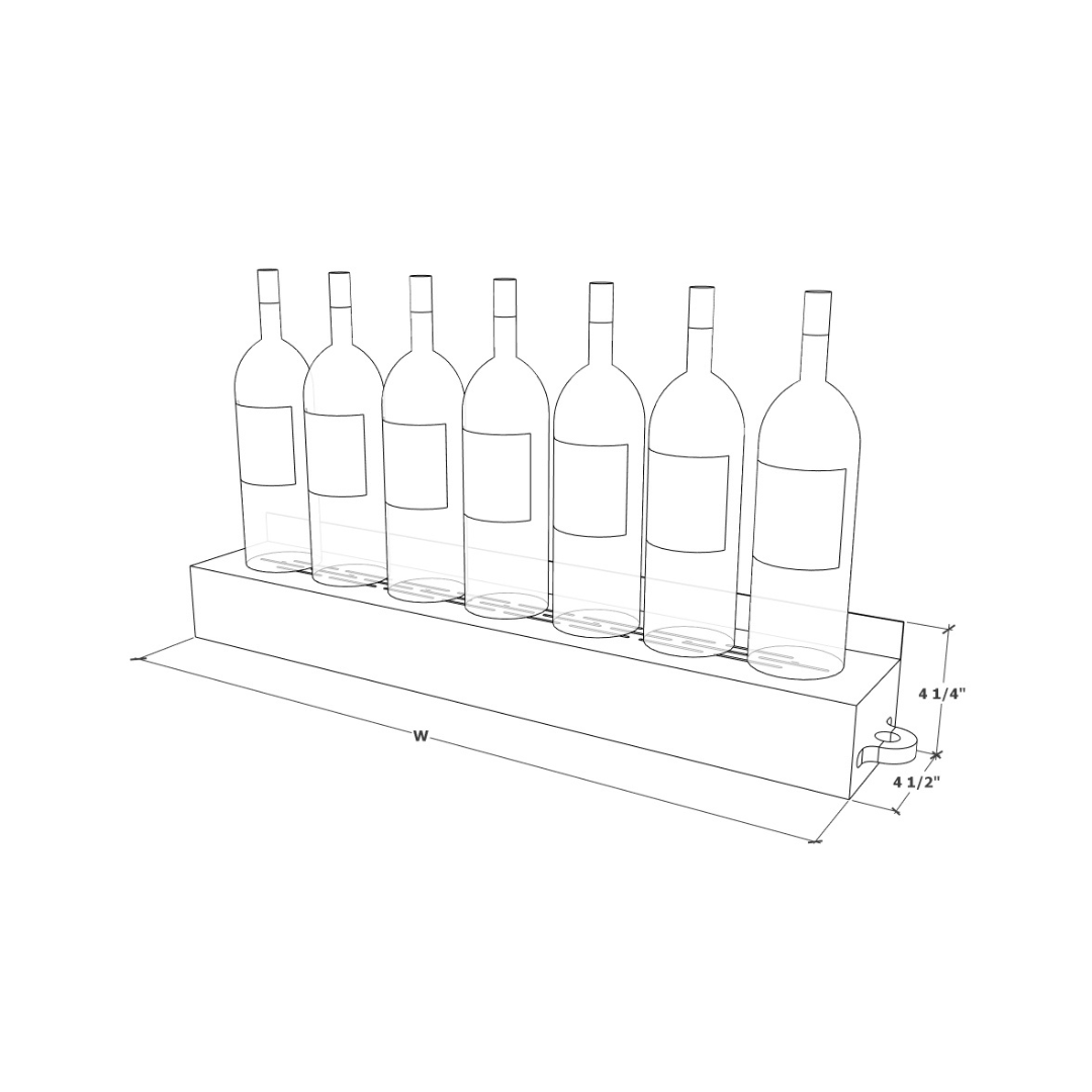 Tiered Bottle Display Shelf