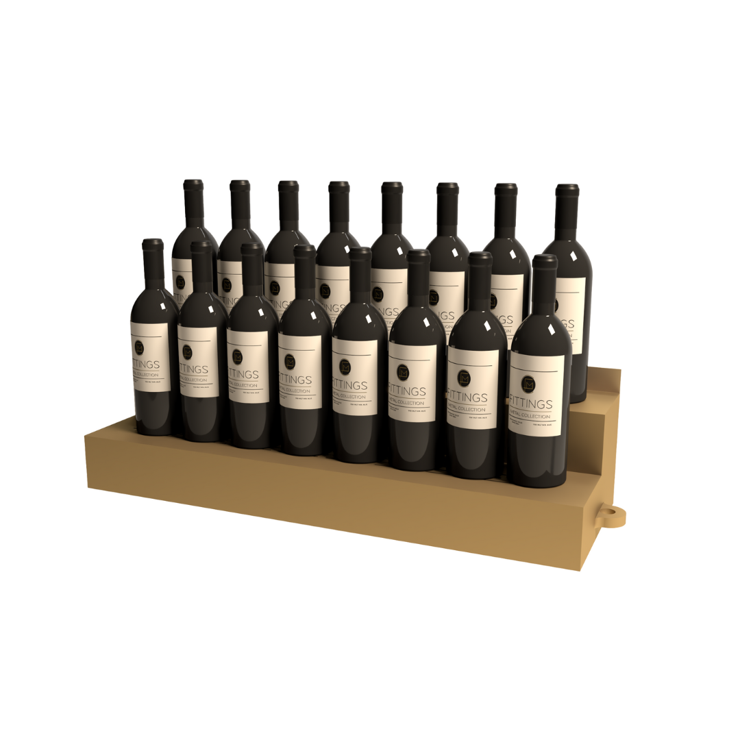 Tiered Bottle Display Shelf