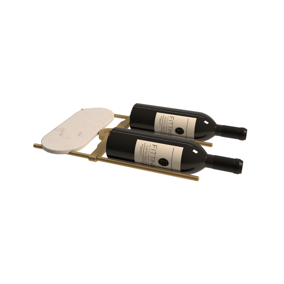 Cantilever Wine Rack with Shelf