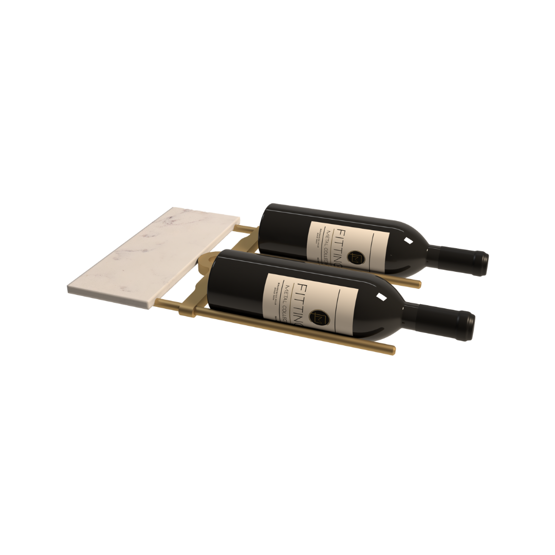 Cantilever Wine Rack with Shelf