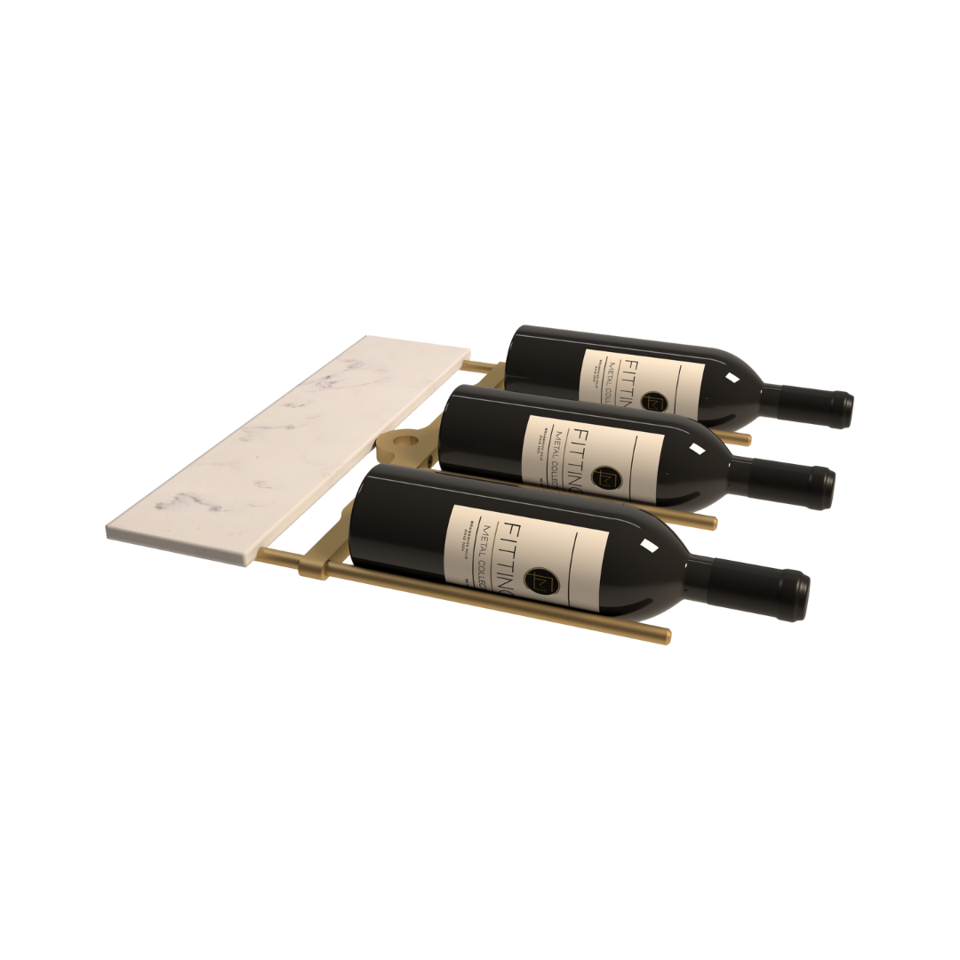 Cantilever Wine Rack with Shelf