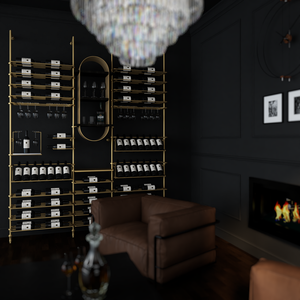 Lombardy Wine Wall - 103 Bottles