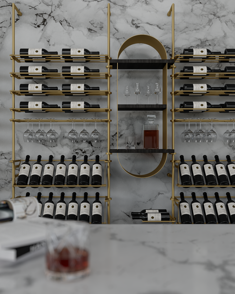 Tuscany Wine Wall - 95 Bottles