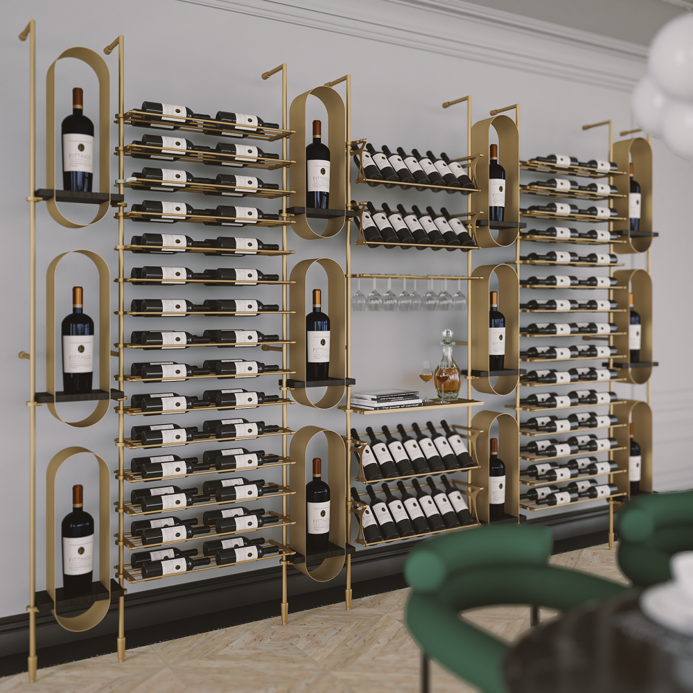 Umbria Wine Wall - 152 Bottles