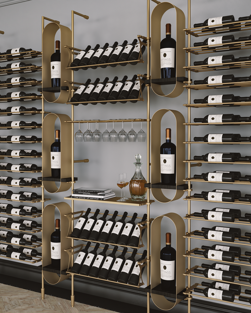 Umbria Wine Wall - 152 Bottles
