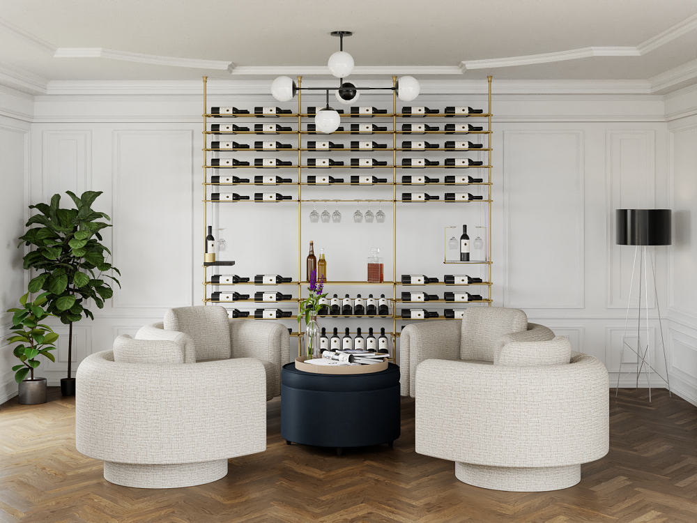Venato Wine Wall - 118 Bottles