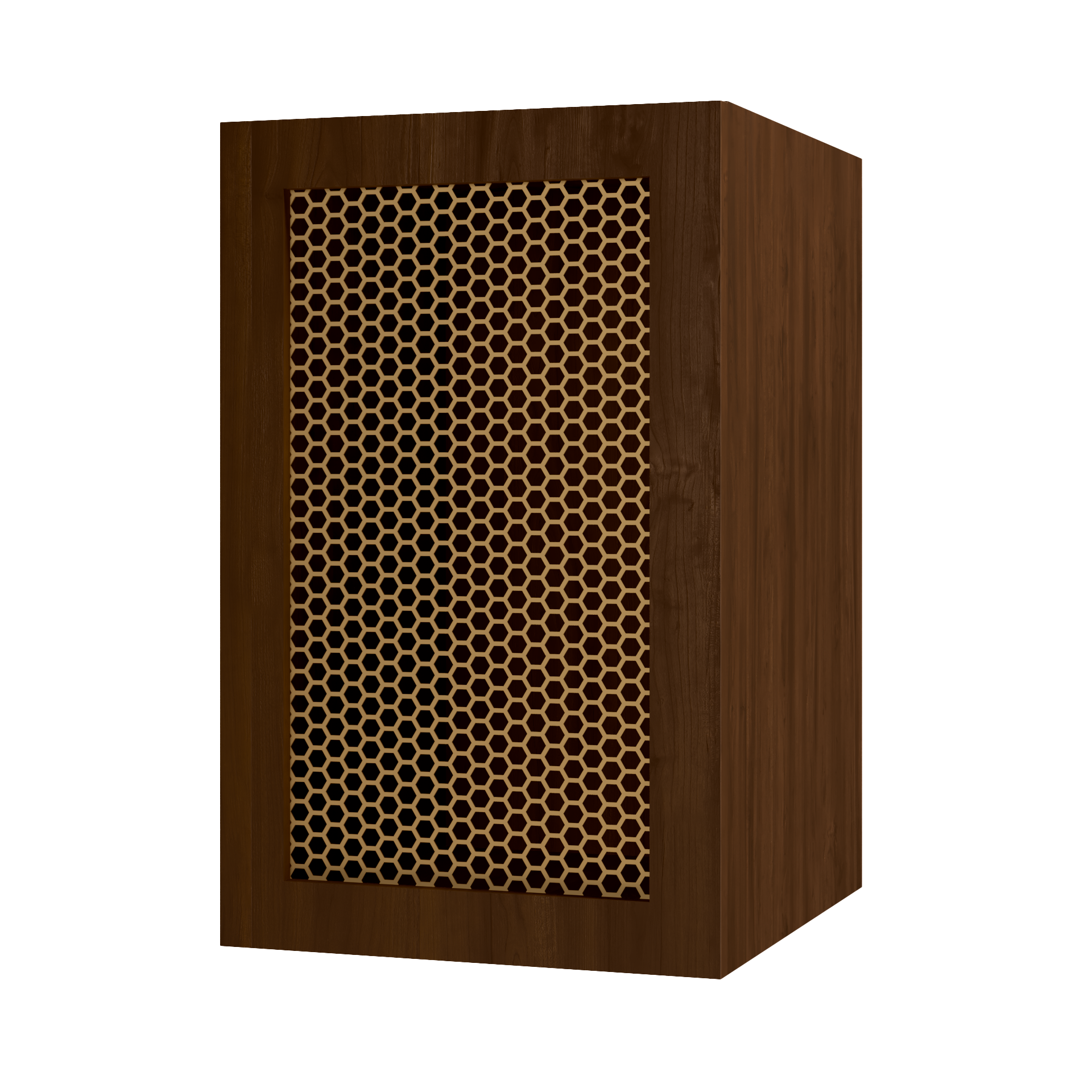 18" Deep Cabinet - Wood Frame Metal Mesh Door with Shelves