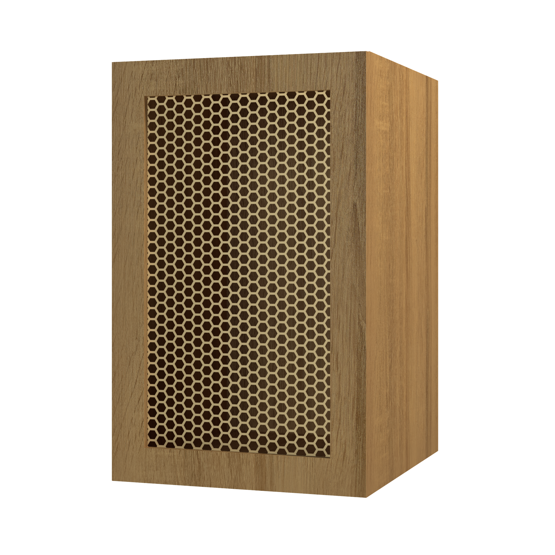 18" Deep Cabinet - Wood Frame Metal Mesh Door with Shelves