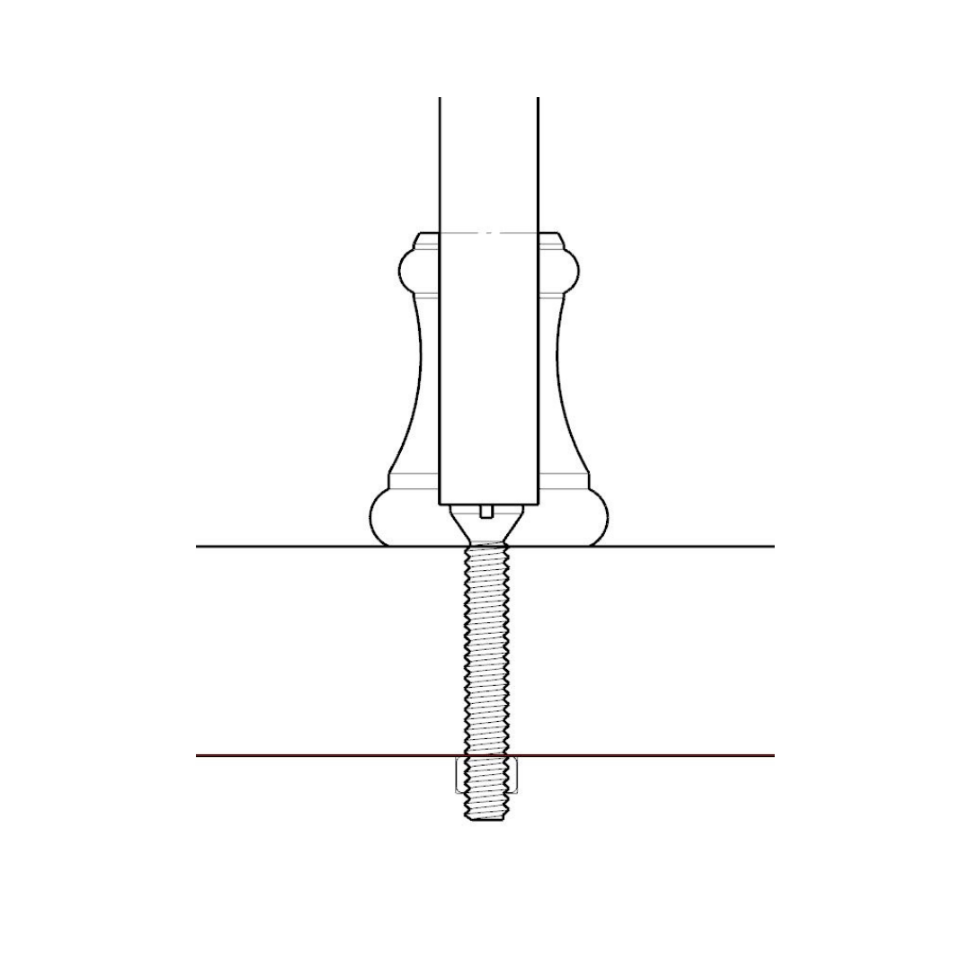 Raised Counter Support - 4 Leg