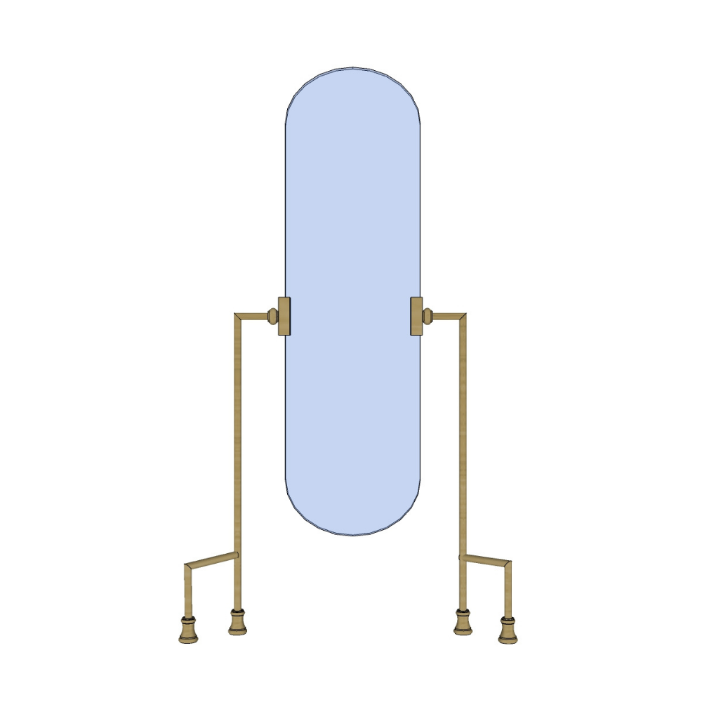 Standoff Vanity Mirror