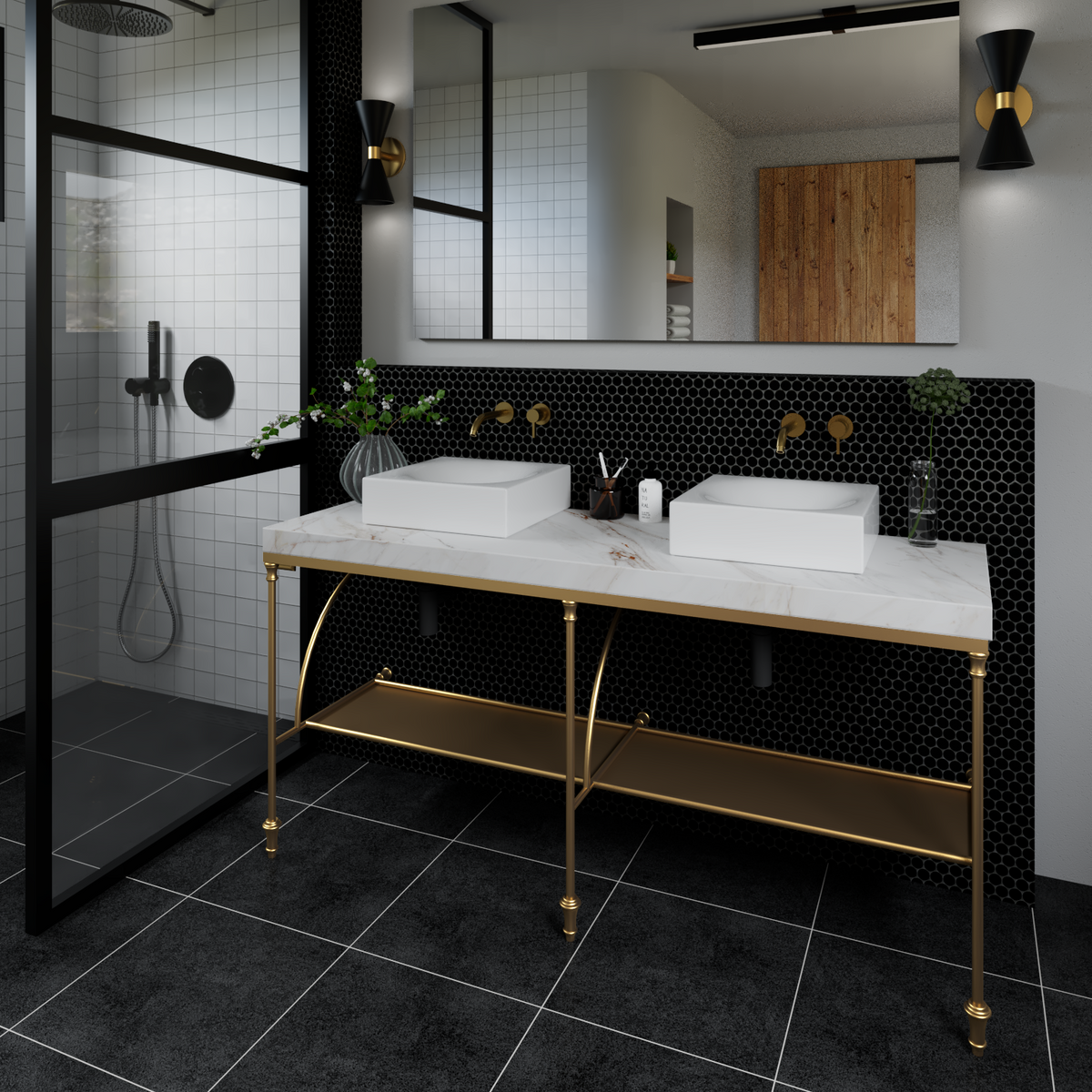 Metal Vanity Bases | Modern Bathroom Vanity Base | Fittings