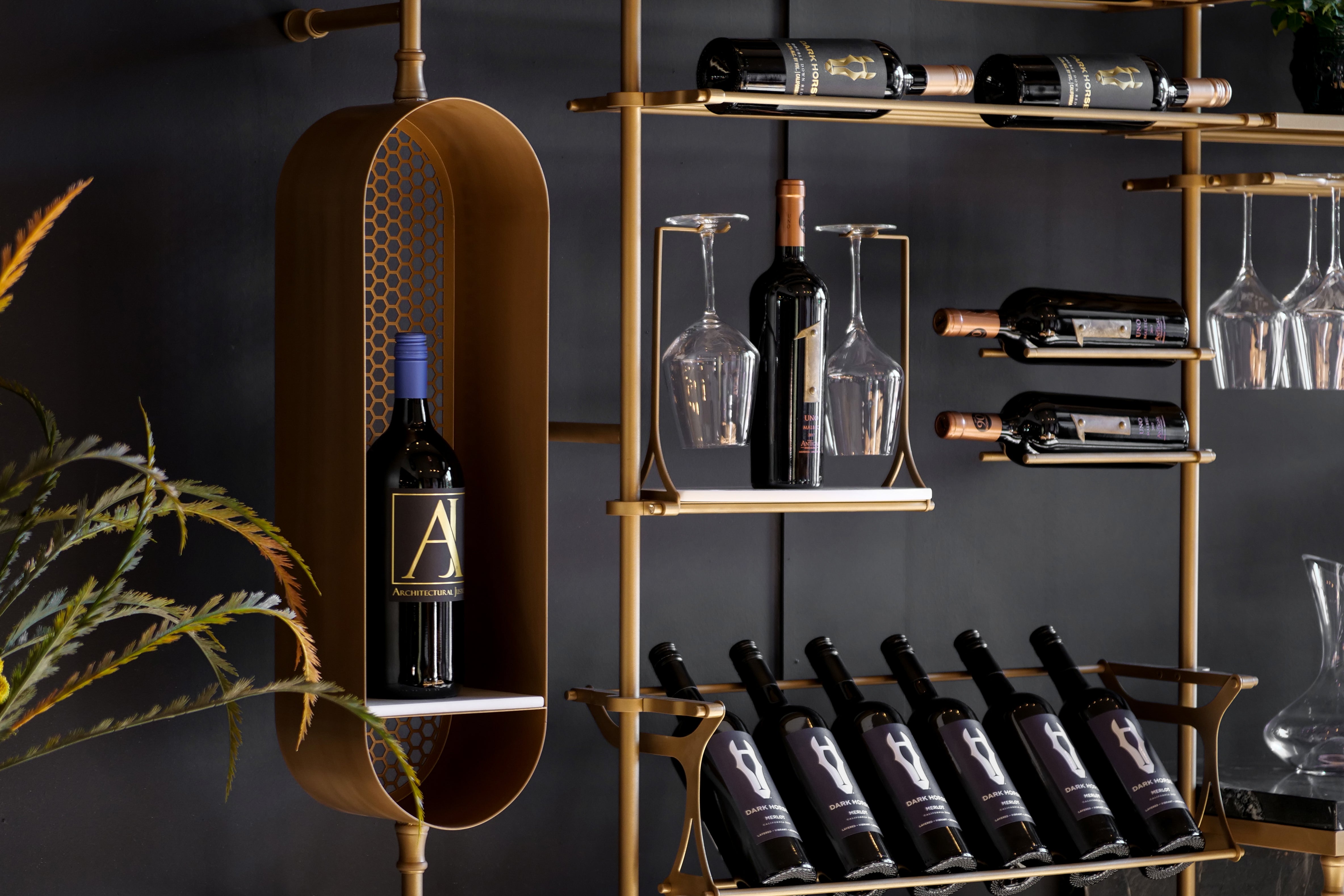 Angled Wine Display