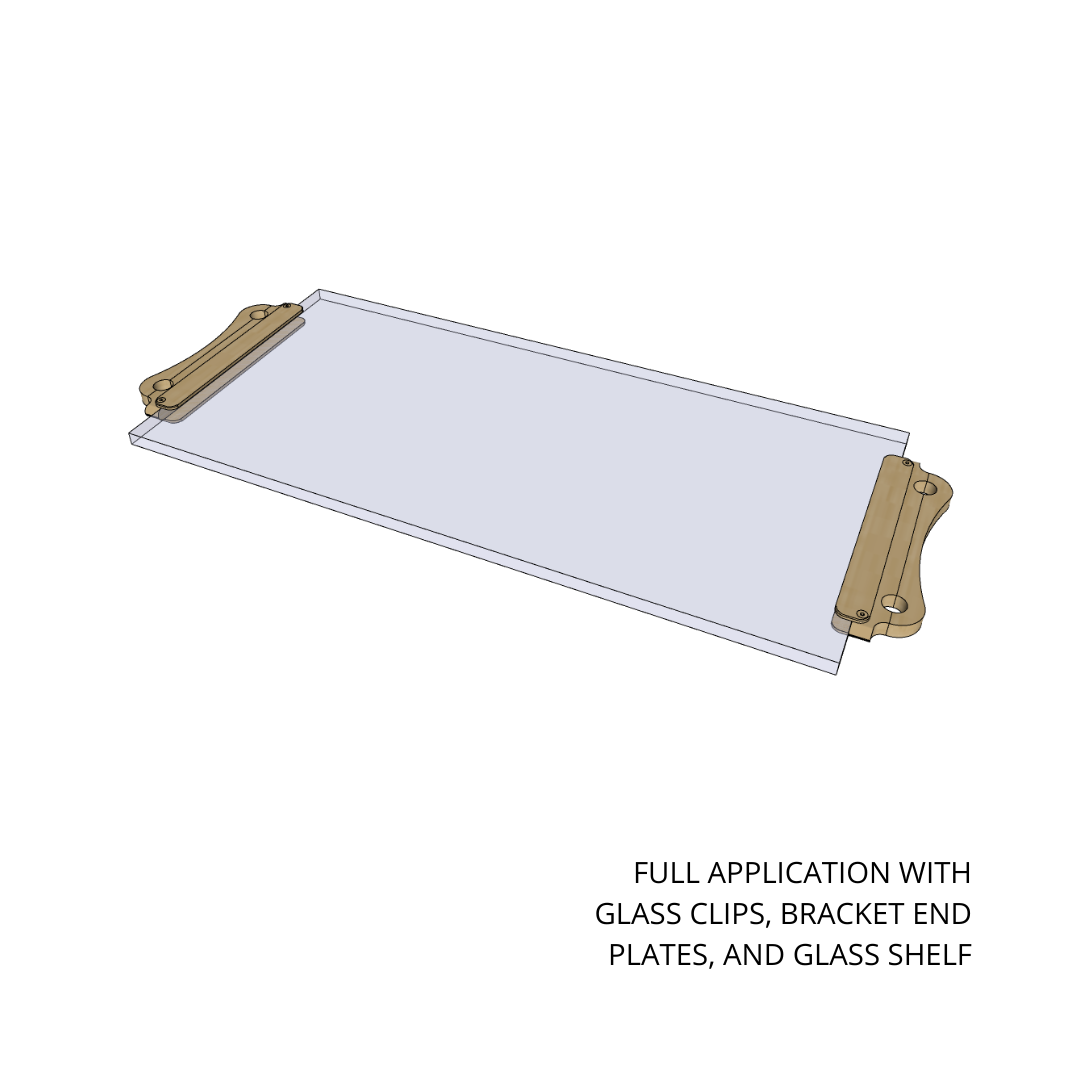 Glass Shelf Clip Fittings Metal Collection