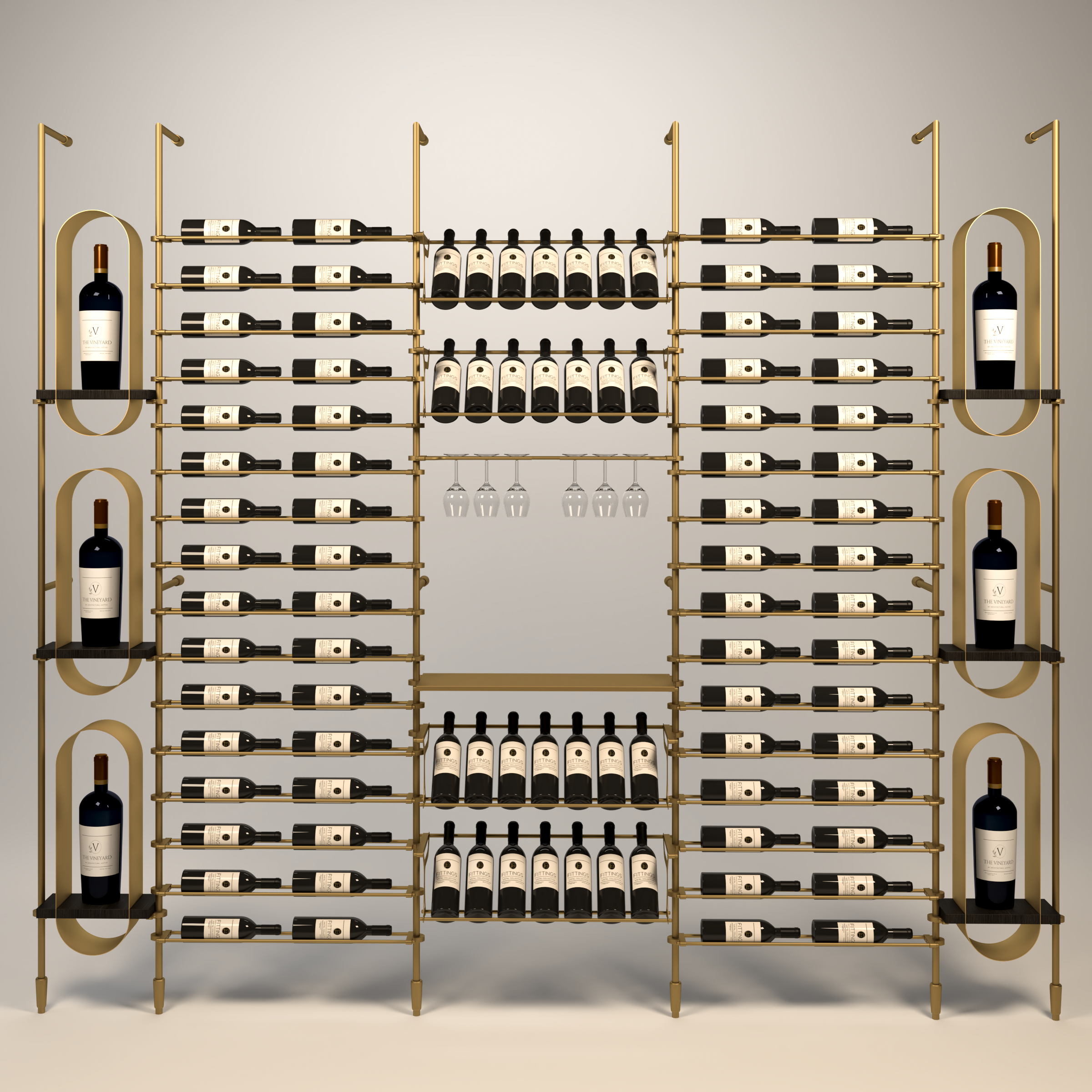 Abruzzo Wine Wall - 96 Bottles