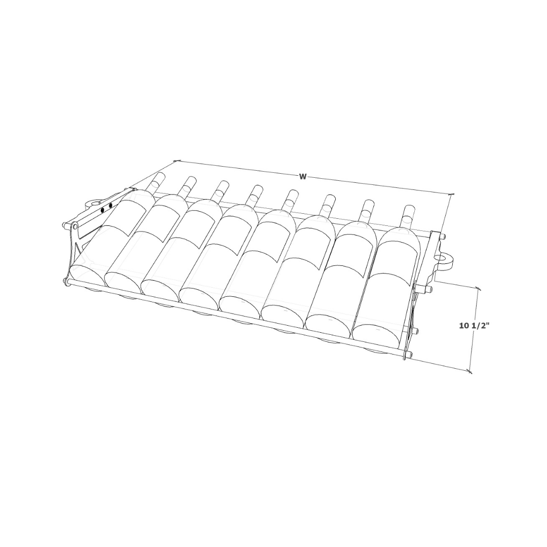 Display Rack Angle Measurement Angled Wine Display