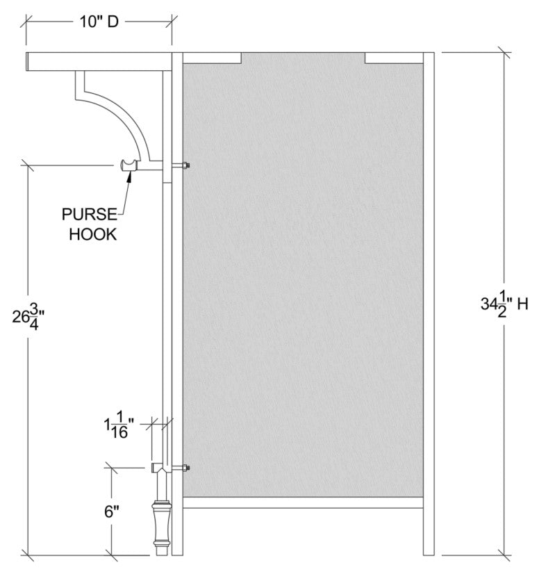Bar Support System without Foot Rail