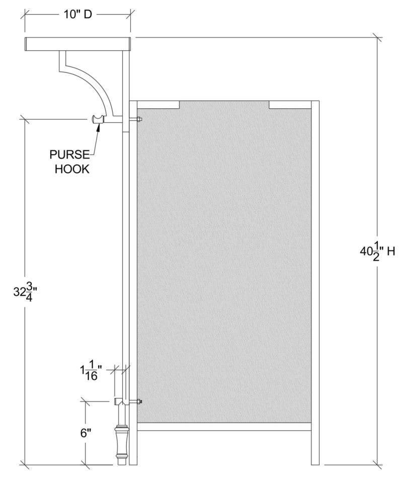 Bar Support System without Foot Rail