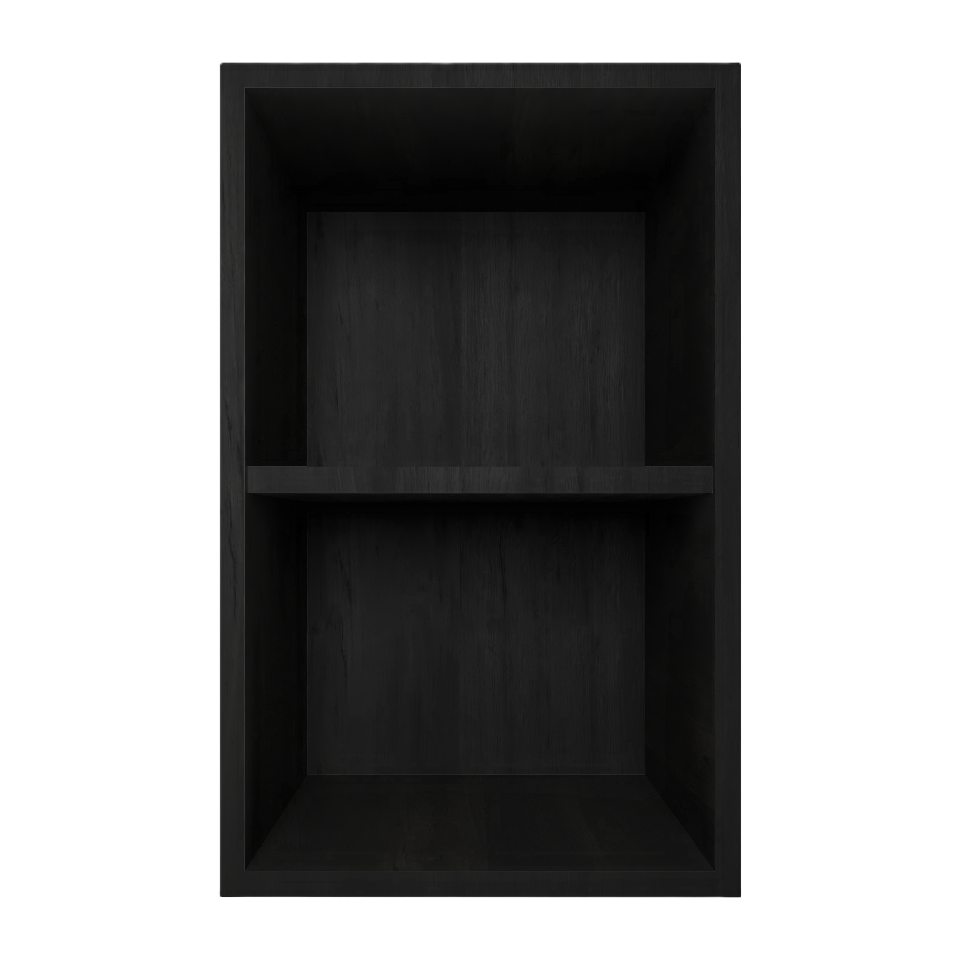 15" Deep Open Cabinet with Shelves