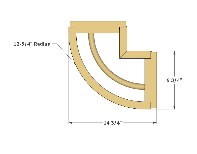 Flared Bar Support Corner