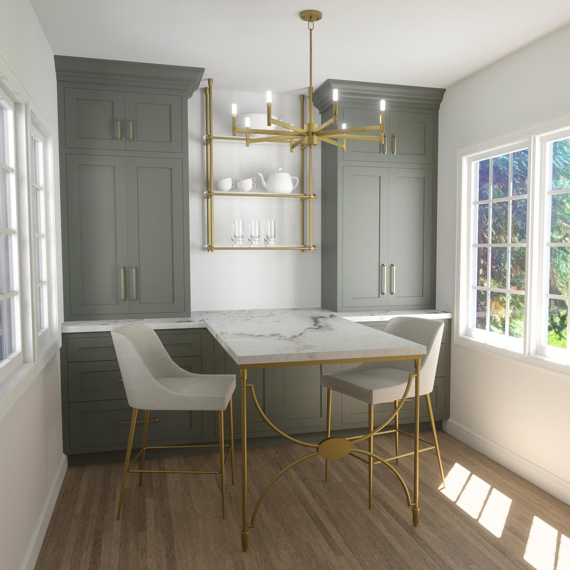 Hourglass Table Extension