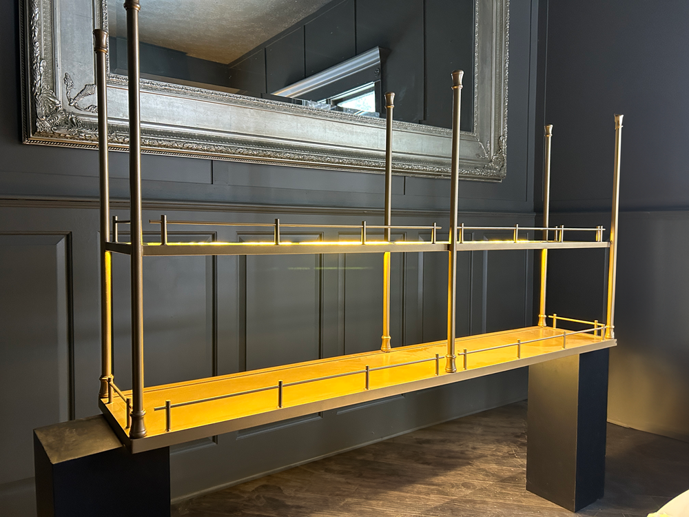 Double Ceiling Mount Shelf - Two Tier