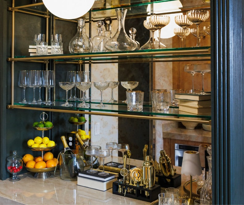 Bistro Ceiling Shelf - Modern Hacienda Edition