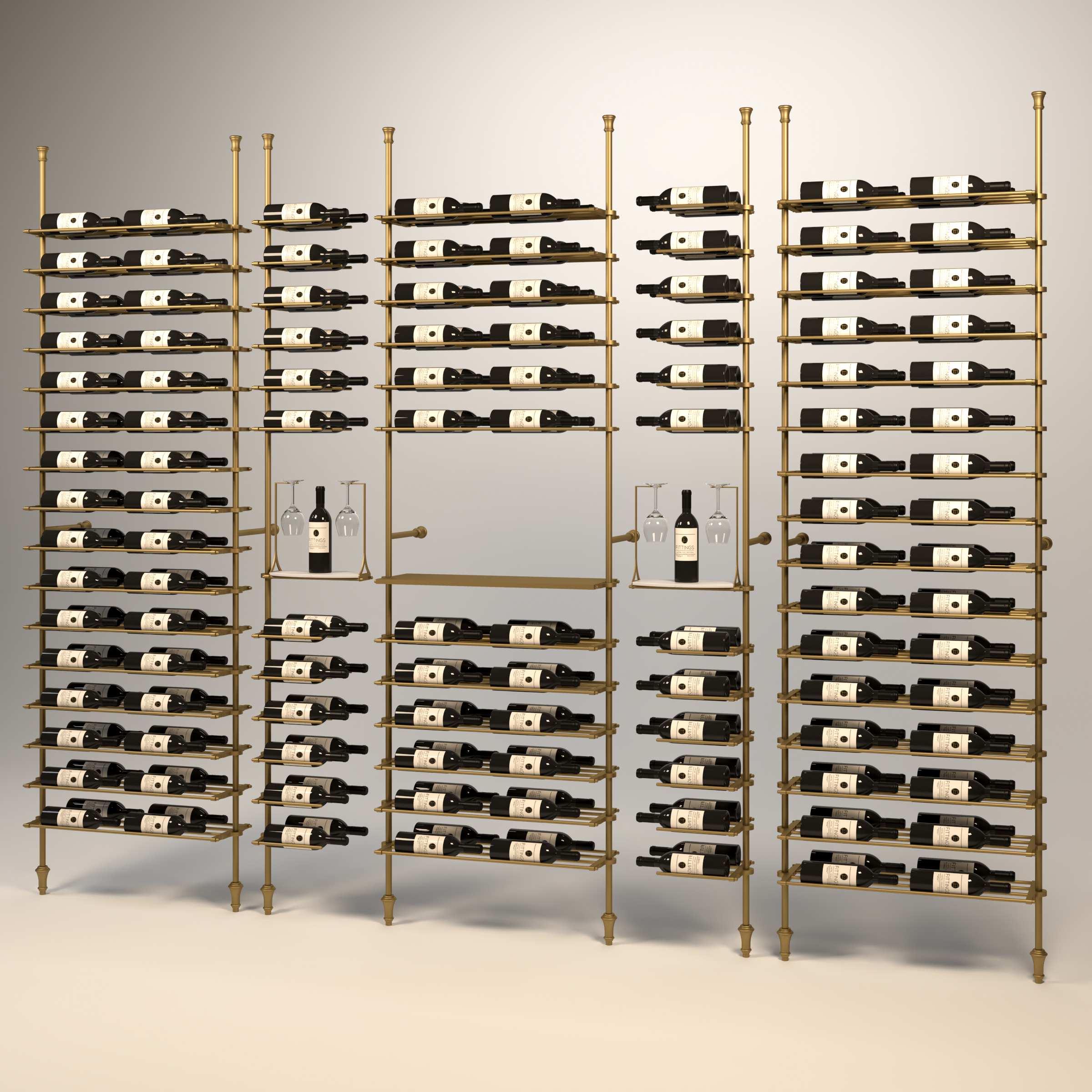 Alsace Wine Wall - 226 Bottles