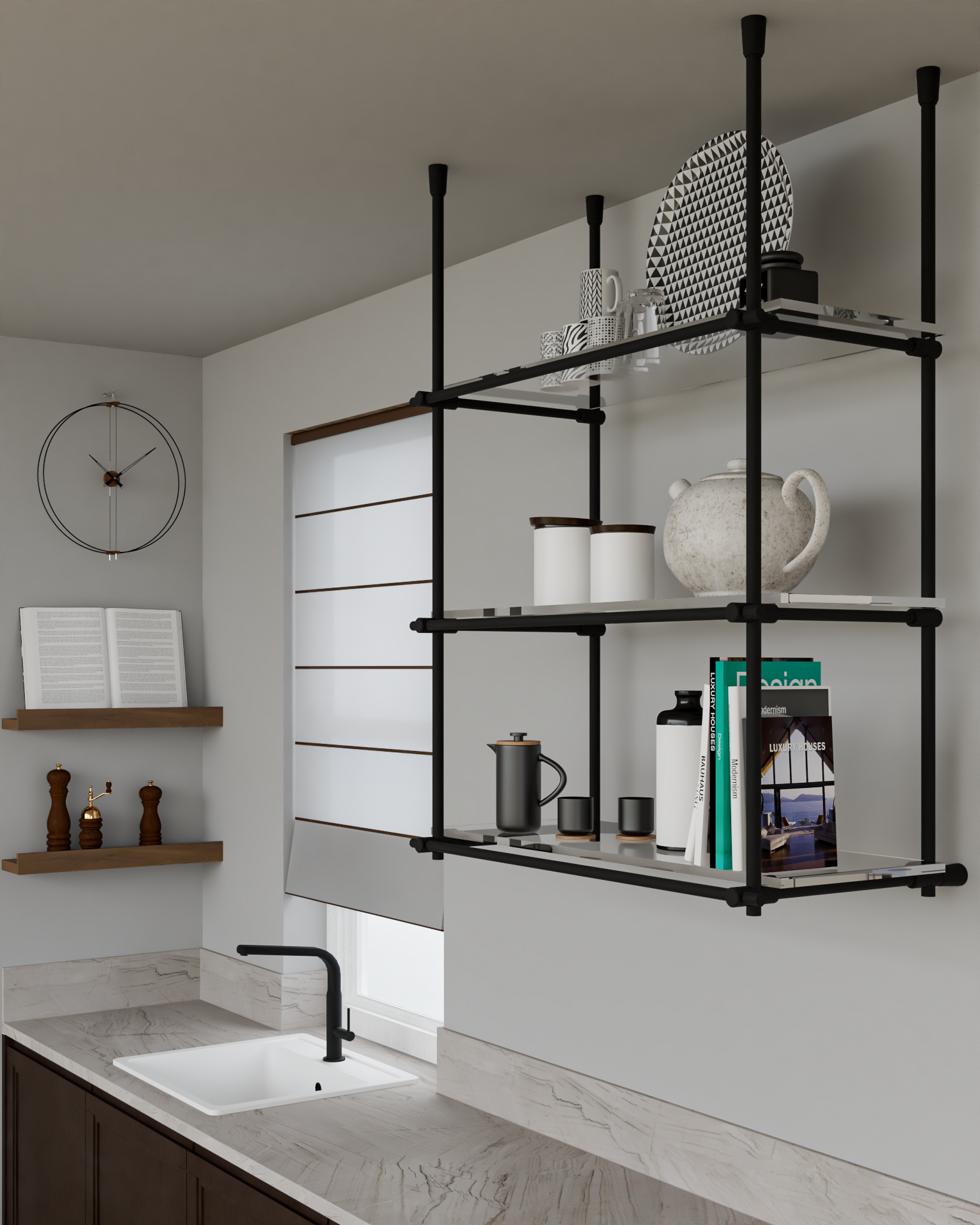 Bistro Ceiling Shelf