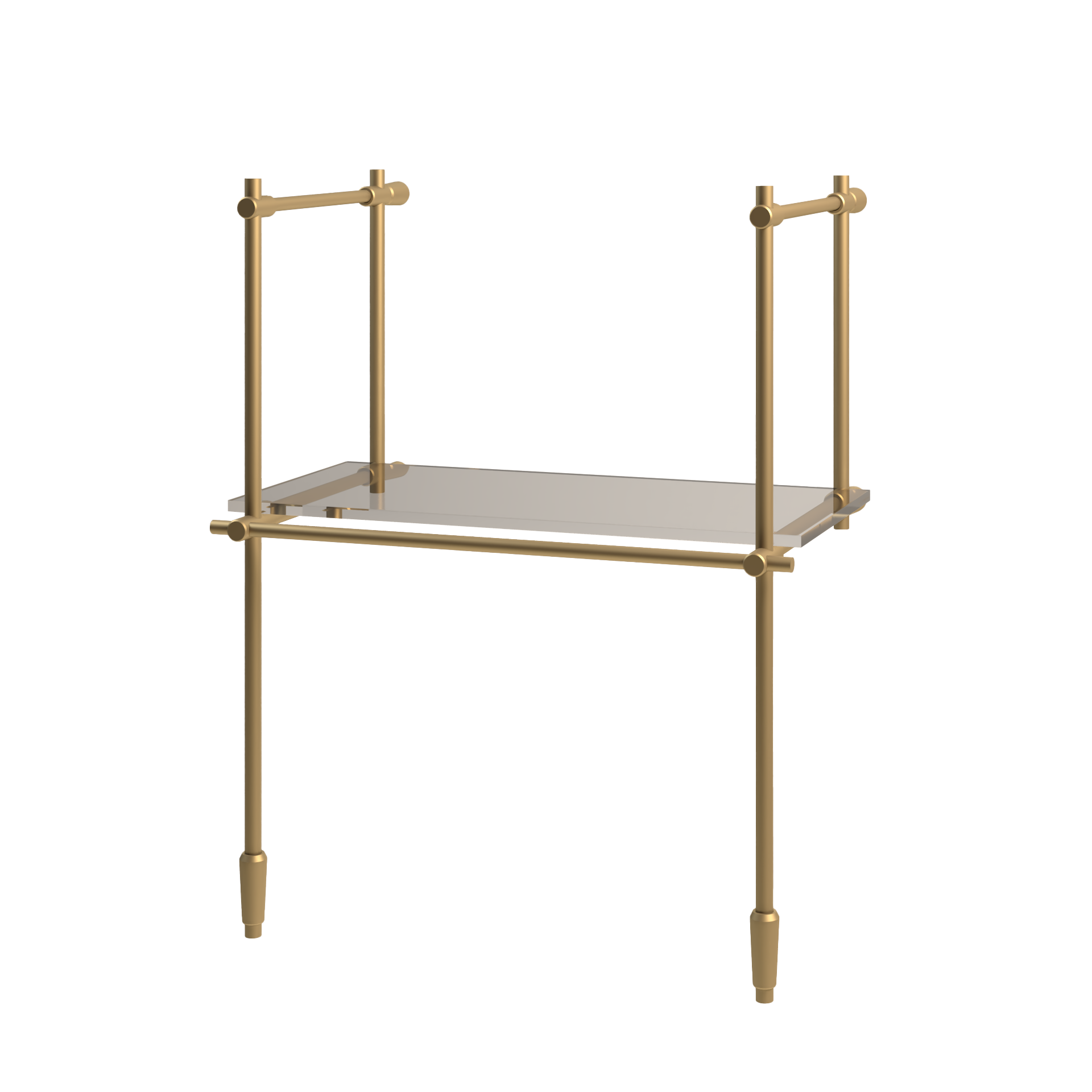 Bistro Floor/Counter to Wall Shelf
