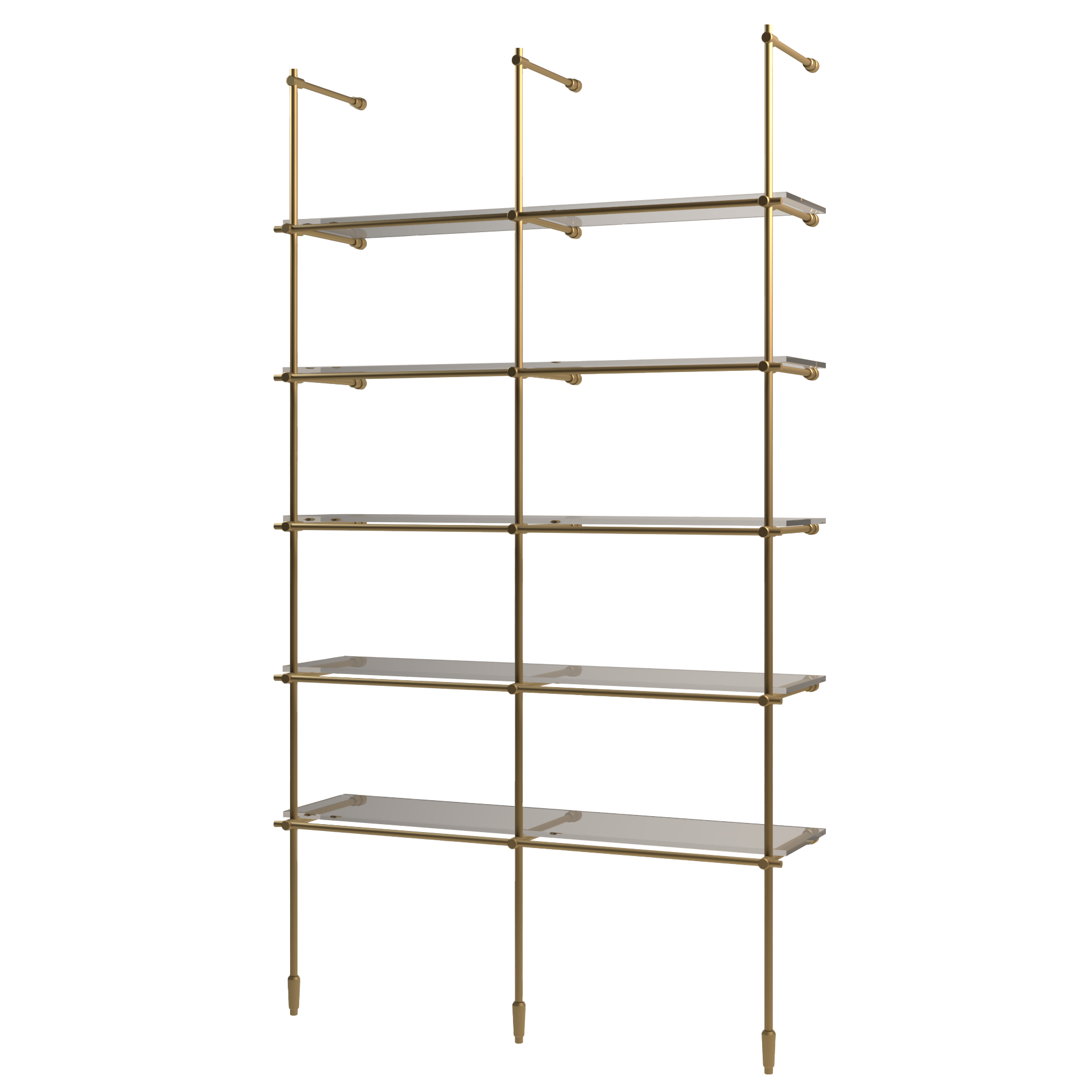 Bistro Floor/Counter to Wall Shelf No Rear Vertical
