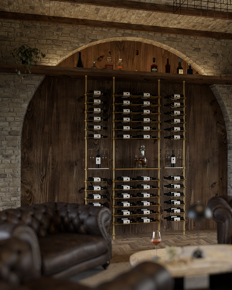Bordeaux Wine Wall 98 Bottles
