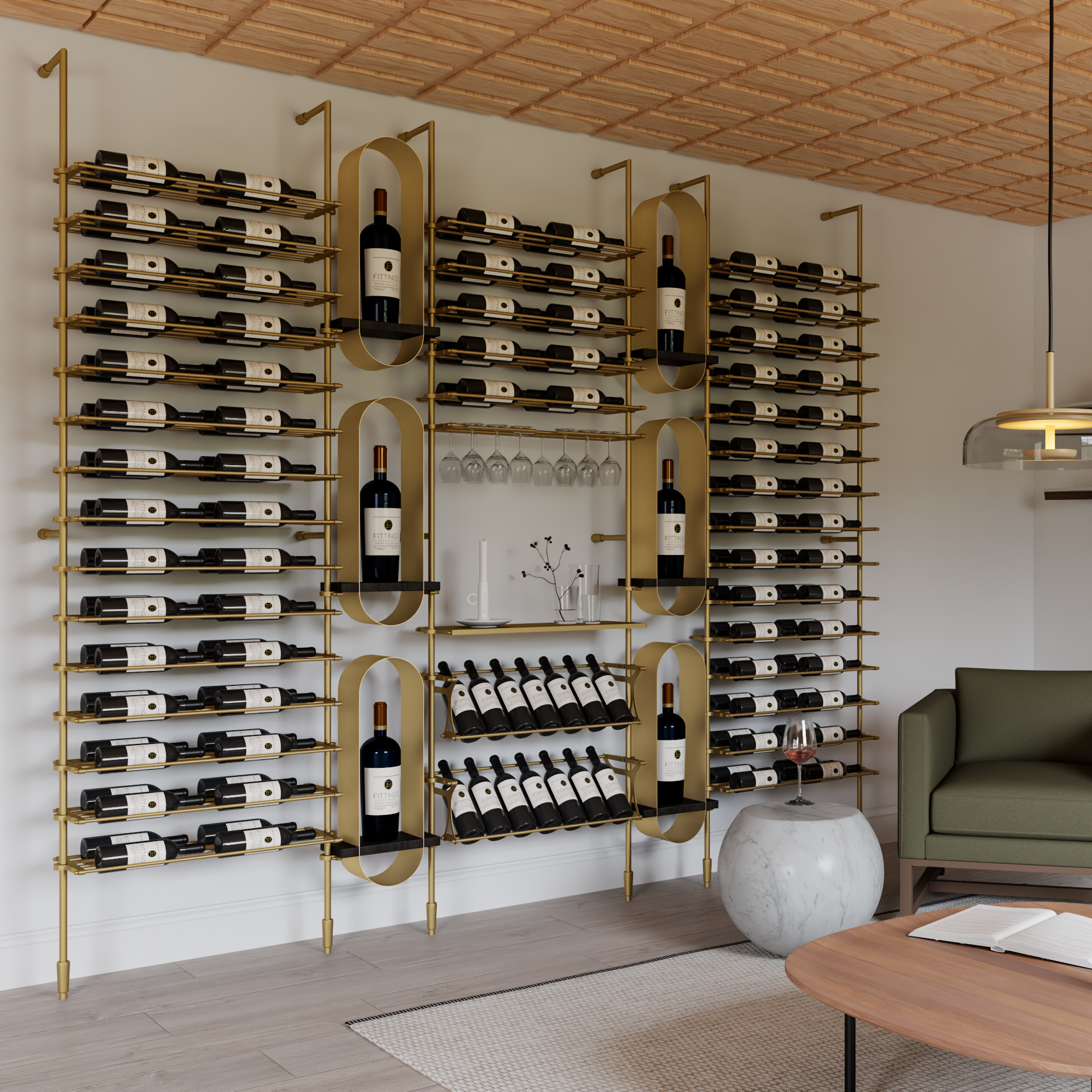 Corsica Wine Wall - 86 Bottles