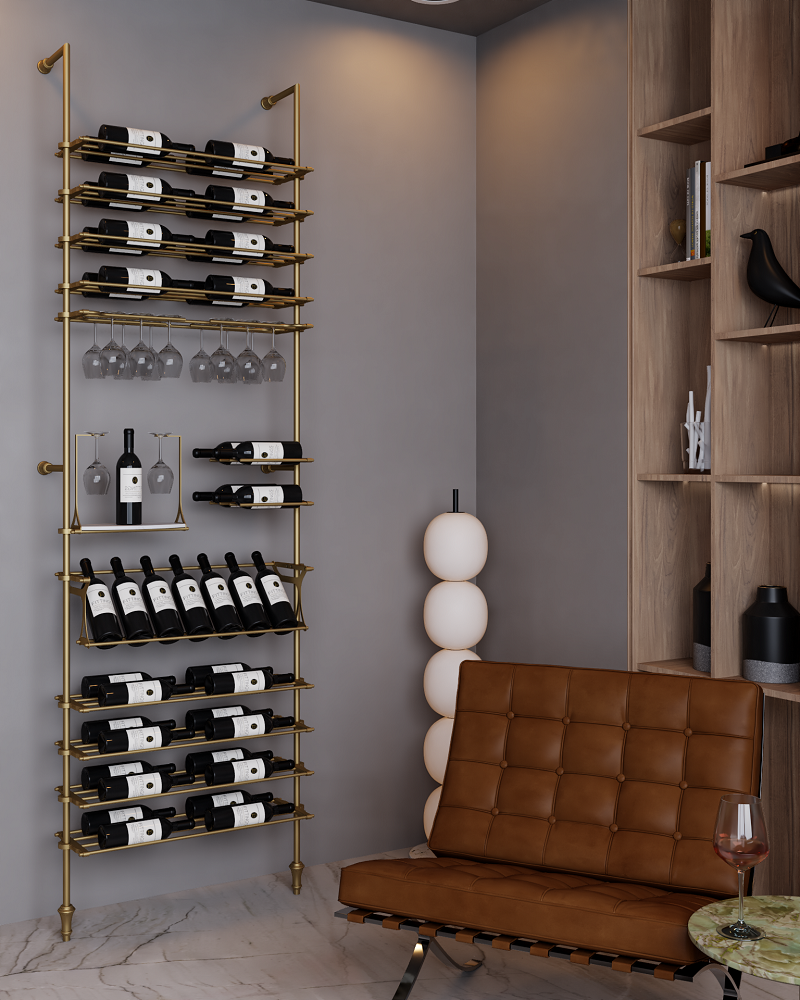 Provence Wine Wall - 63 Bottles