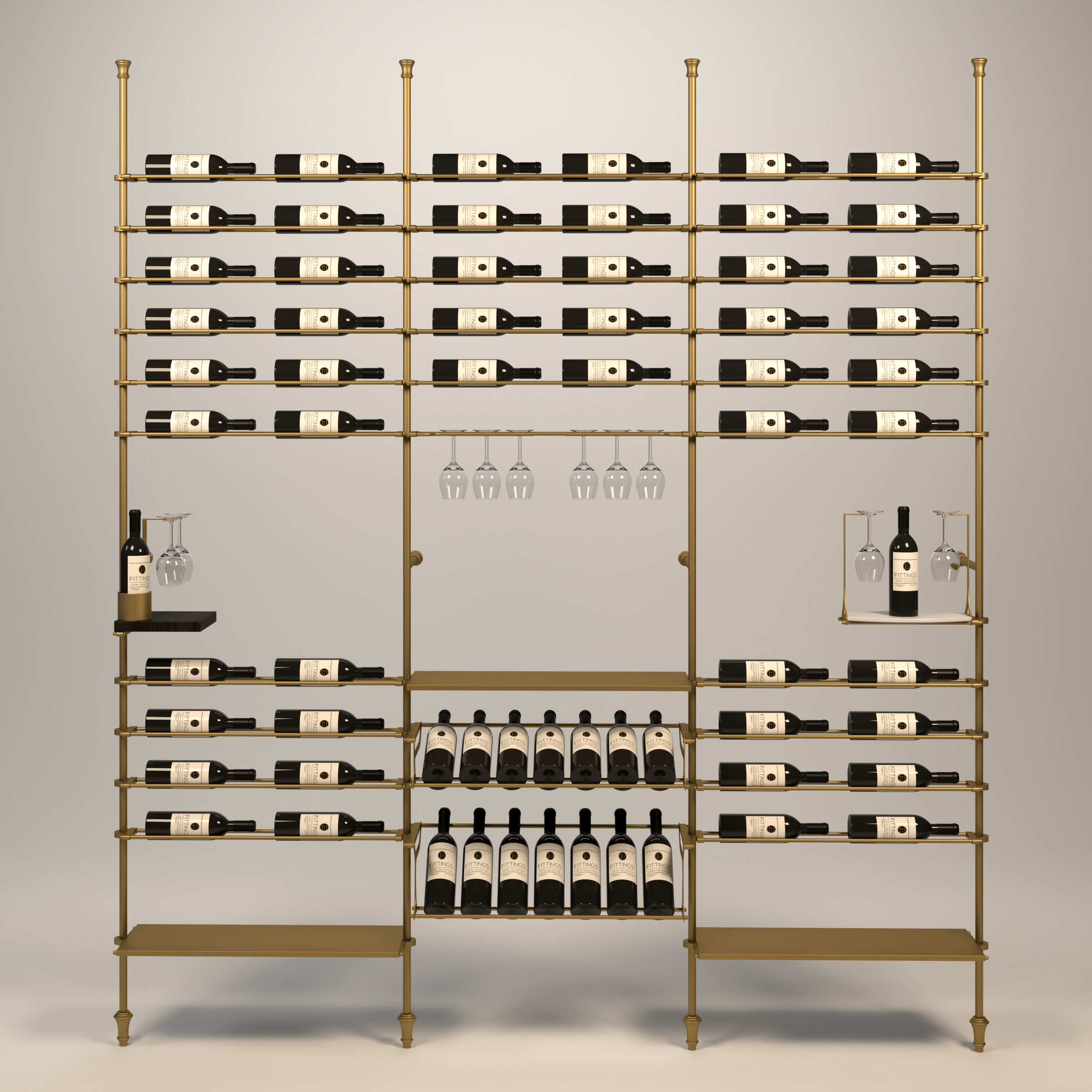 Venato Wine Wall - 68 Bottles