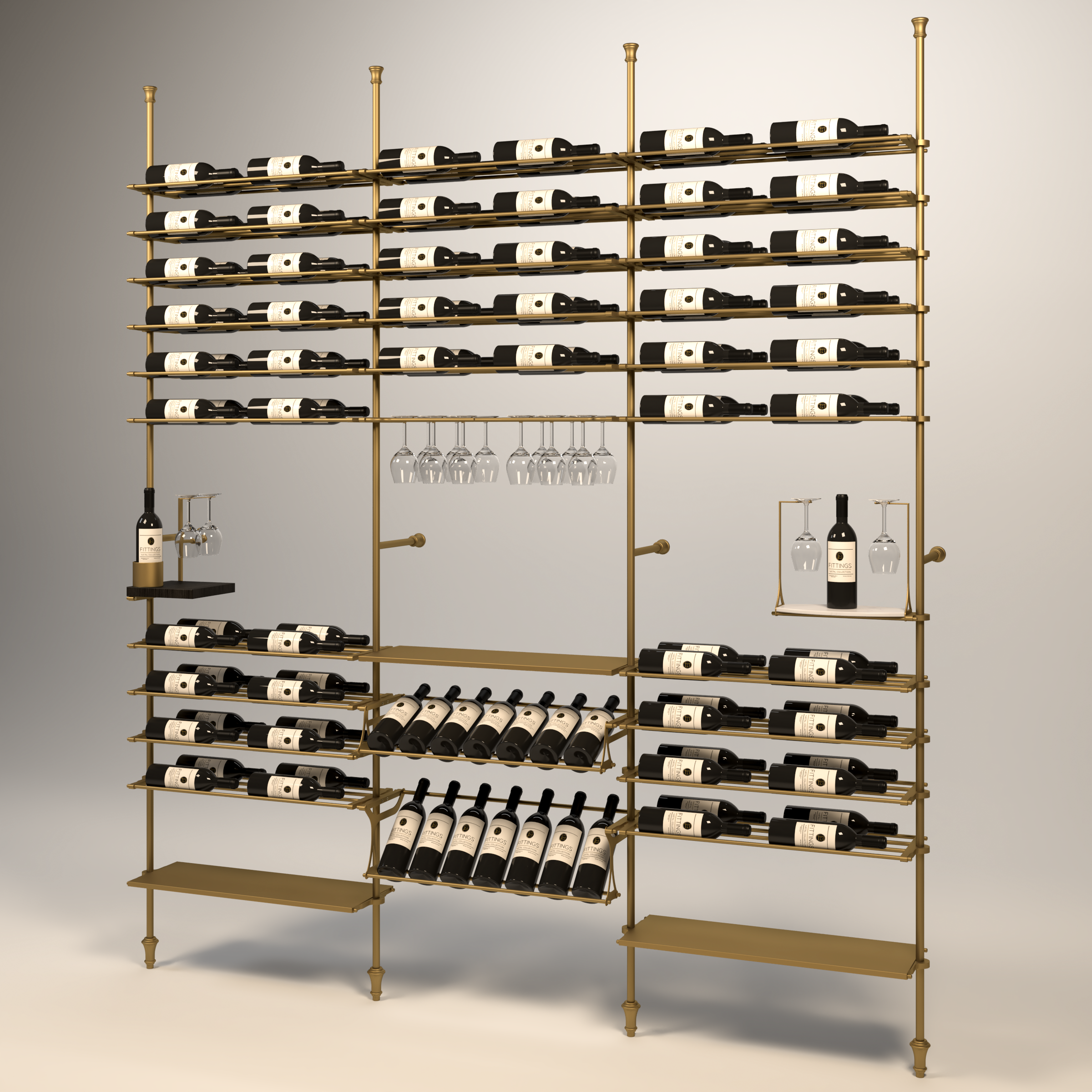 Venato Wine Wall - 118 Bottles