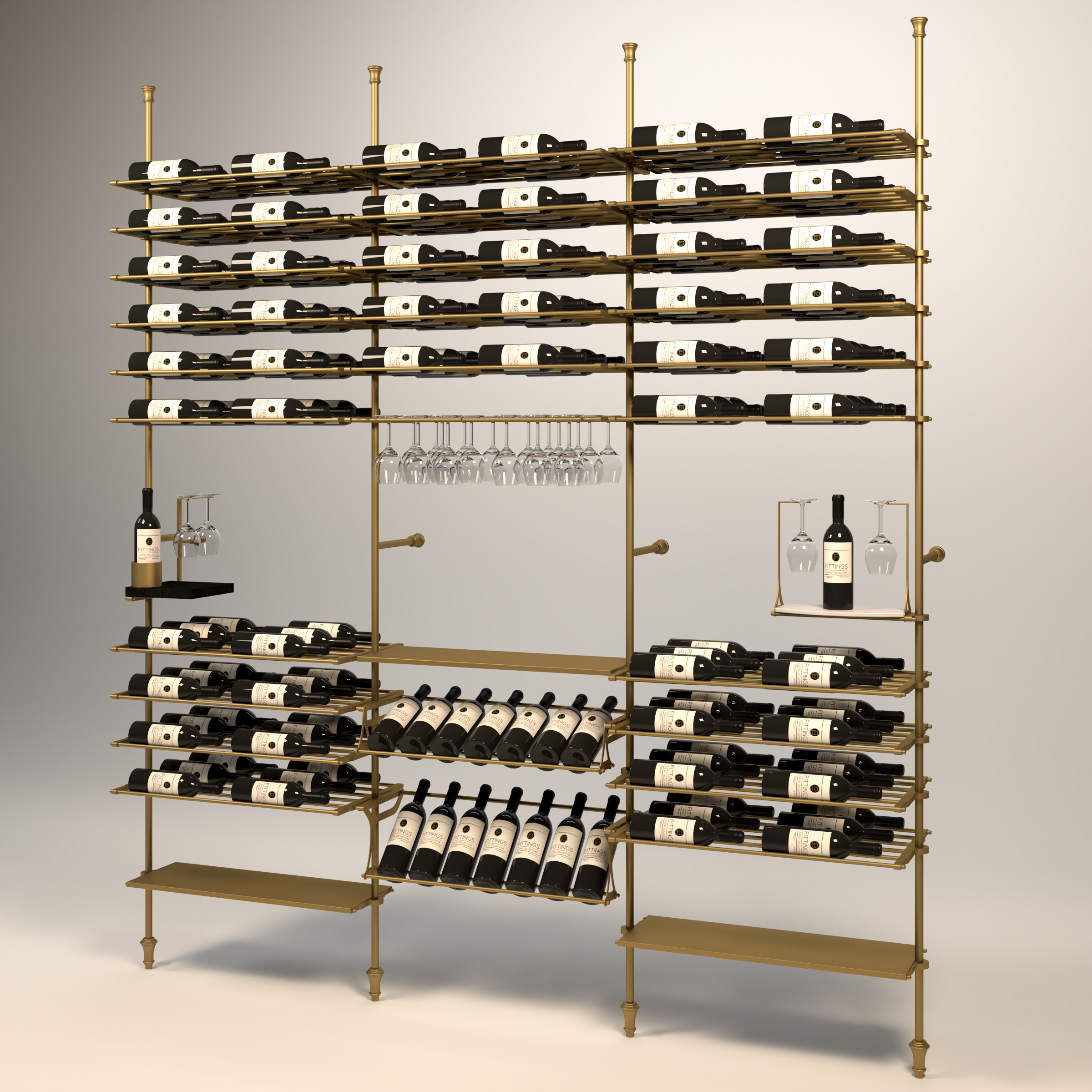 Venato Wine Wall - 168 Bottles