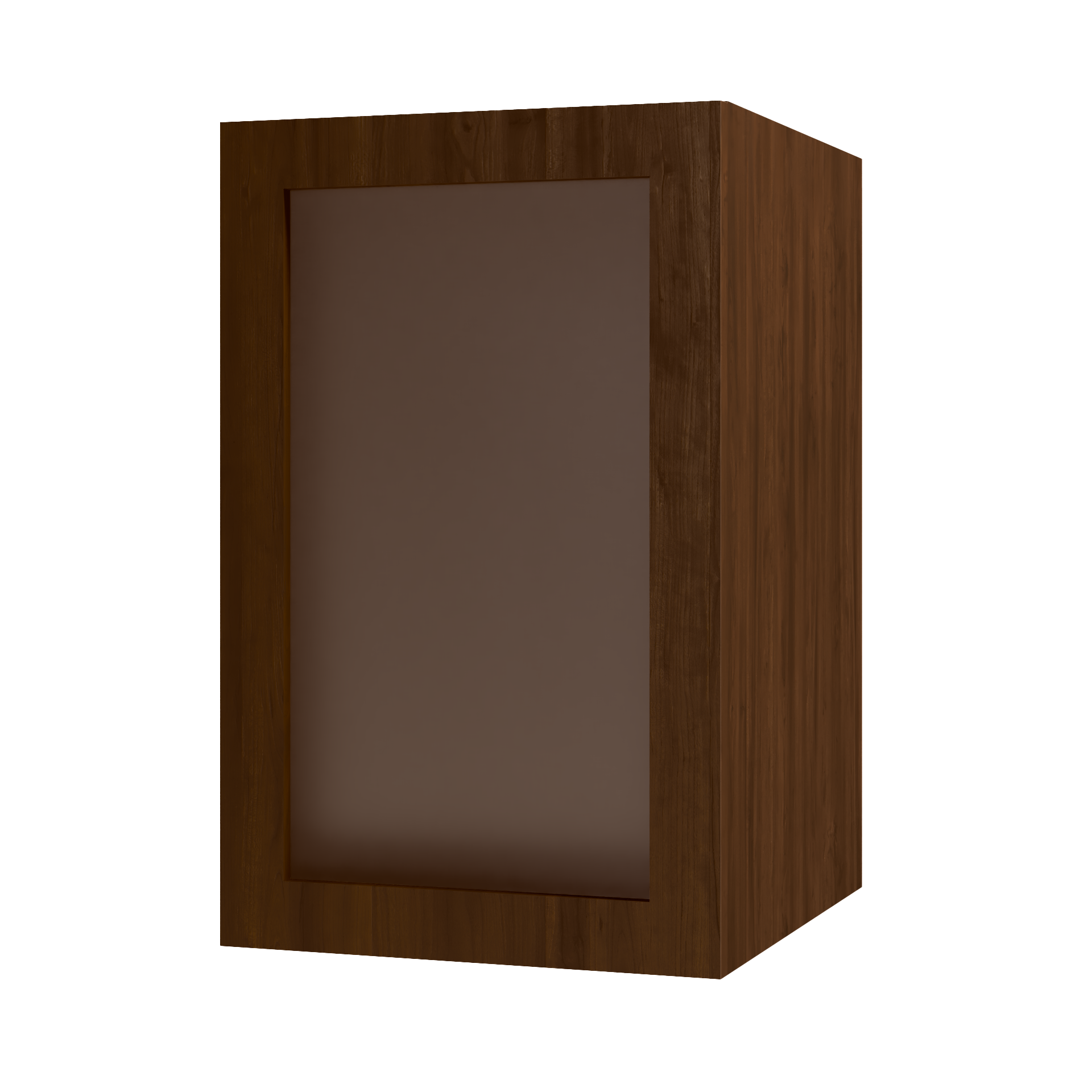 12" Deep Cabinet - Wood Framed Glass Door with Dividers