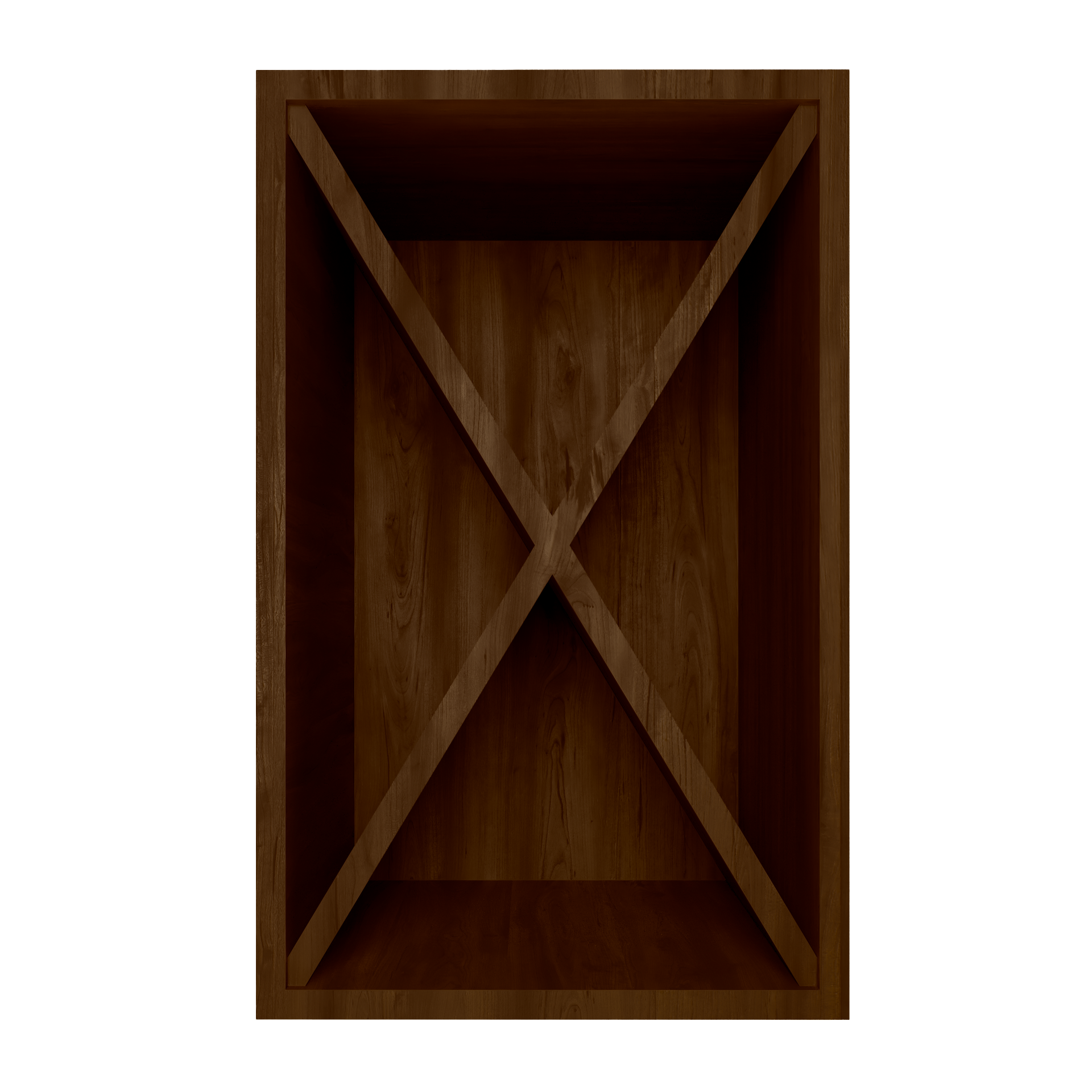 12" Deep Cabinet - Wood Door with Dividers