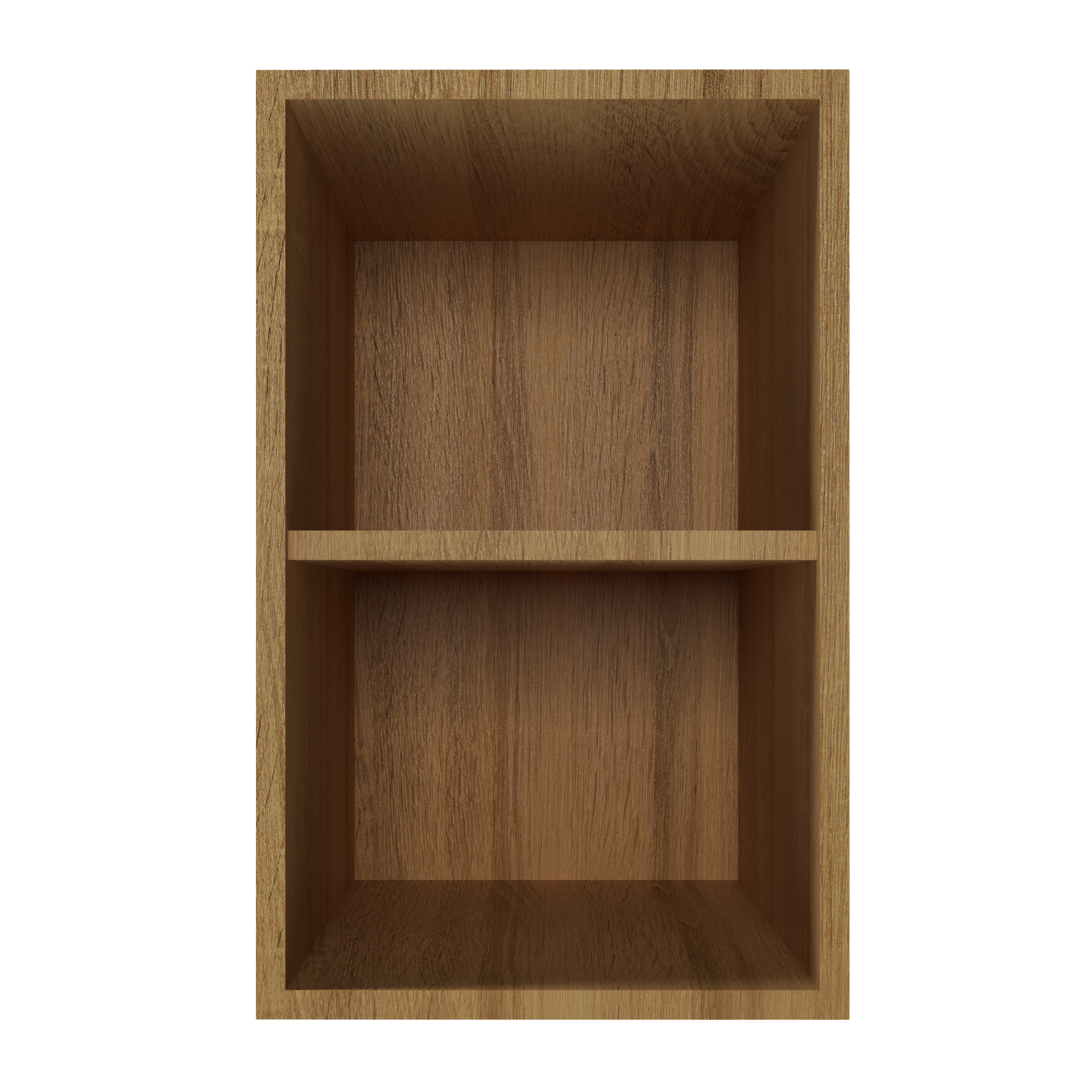 18" Deep Open Cabinet with Shelves