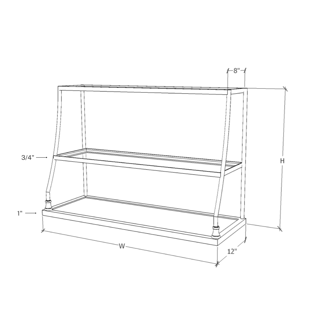 Wall Shelf - 3 Tier